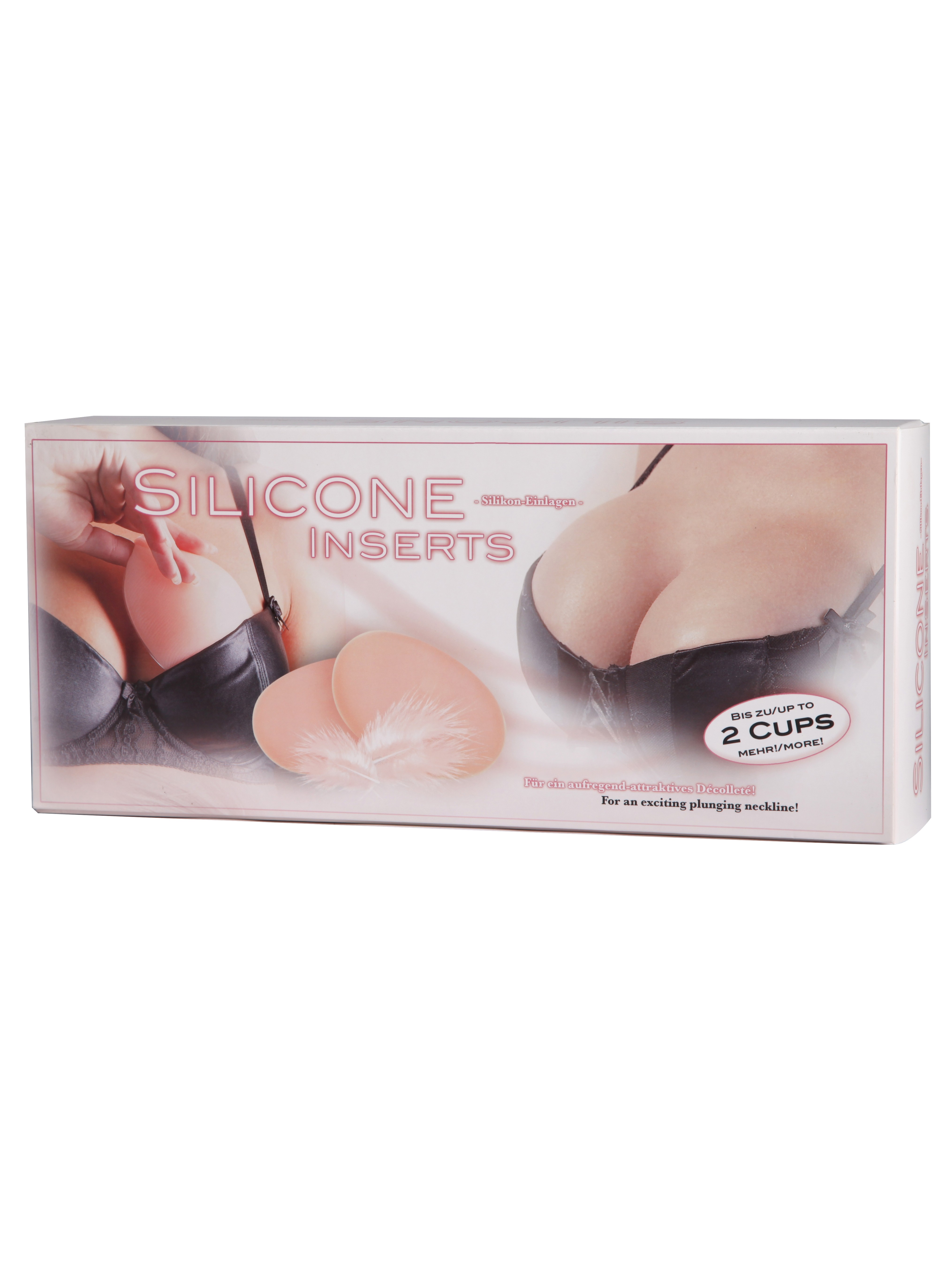 Silicone Beige Breast Cleavage Enhancers, Beige, hi-res