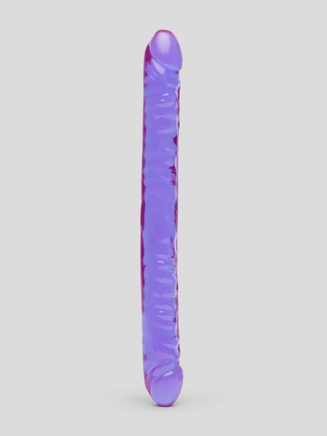 Doc Johnson Crystal Jellies Doppeldildo 45,5 cm, Violett, hi-res