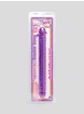 Doc Johnson Crystal Jellies Realistic Double-Ended Dildo 18 Inch, Purple, hi-res