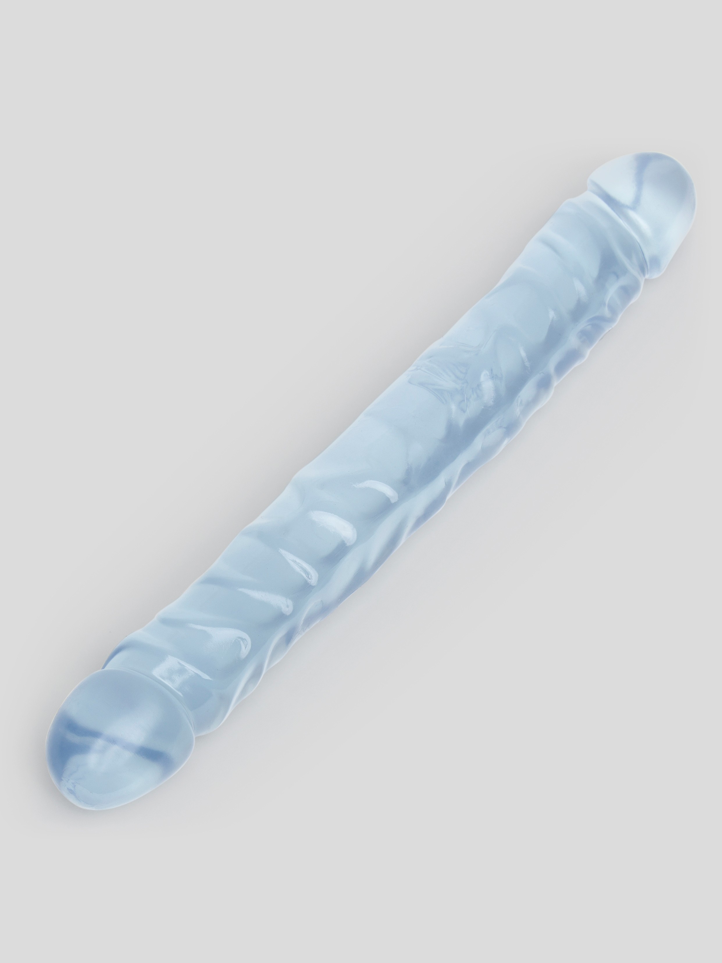 Doc Johnson Crystal Jellies Realistic Double-Ended Dildo 12 Inch, Clear, hi-res