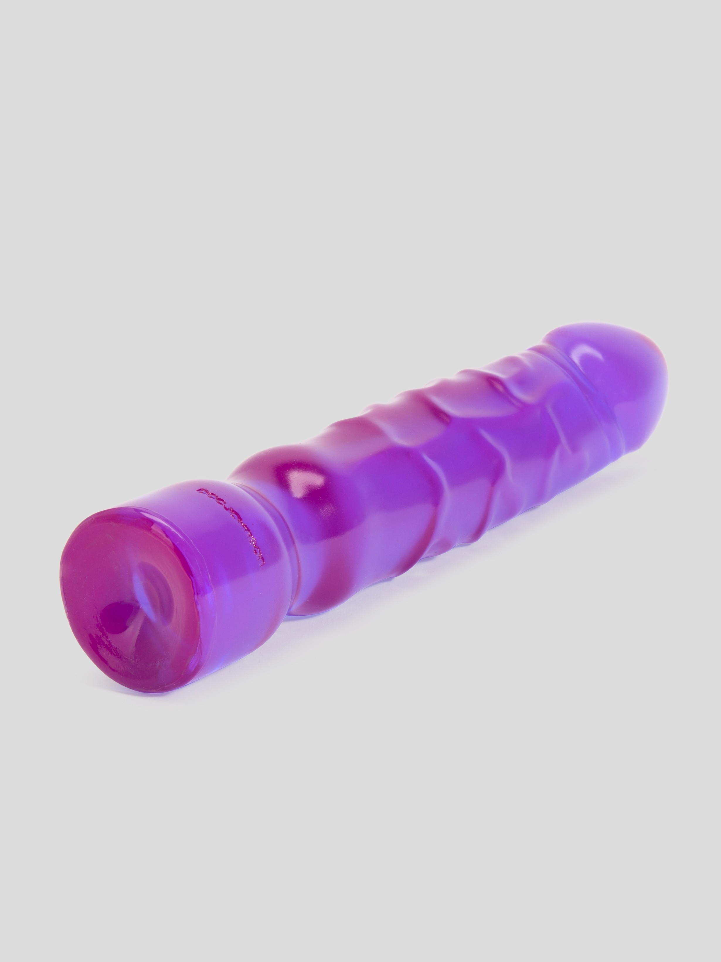 Doc Johnson Crystal Jellies Realistic Dildo 12 Inch, Purple, hi-res