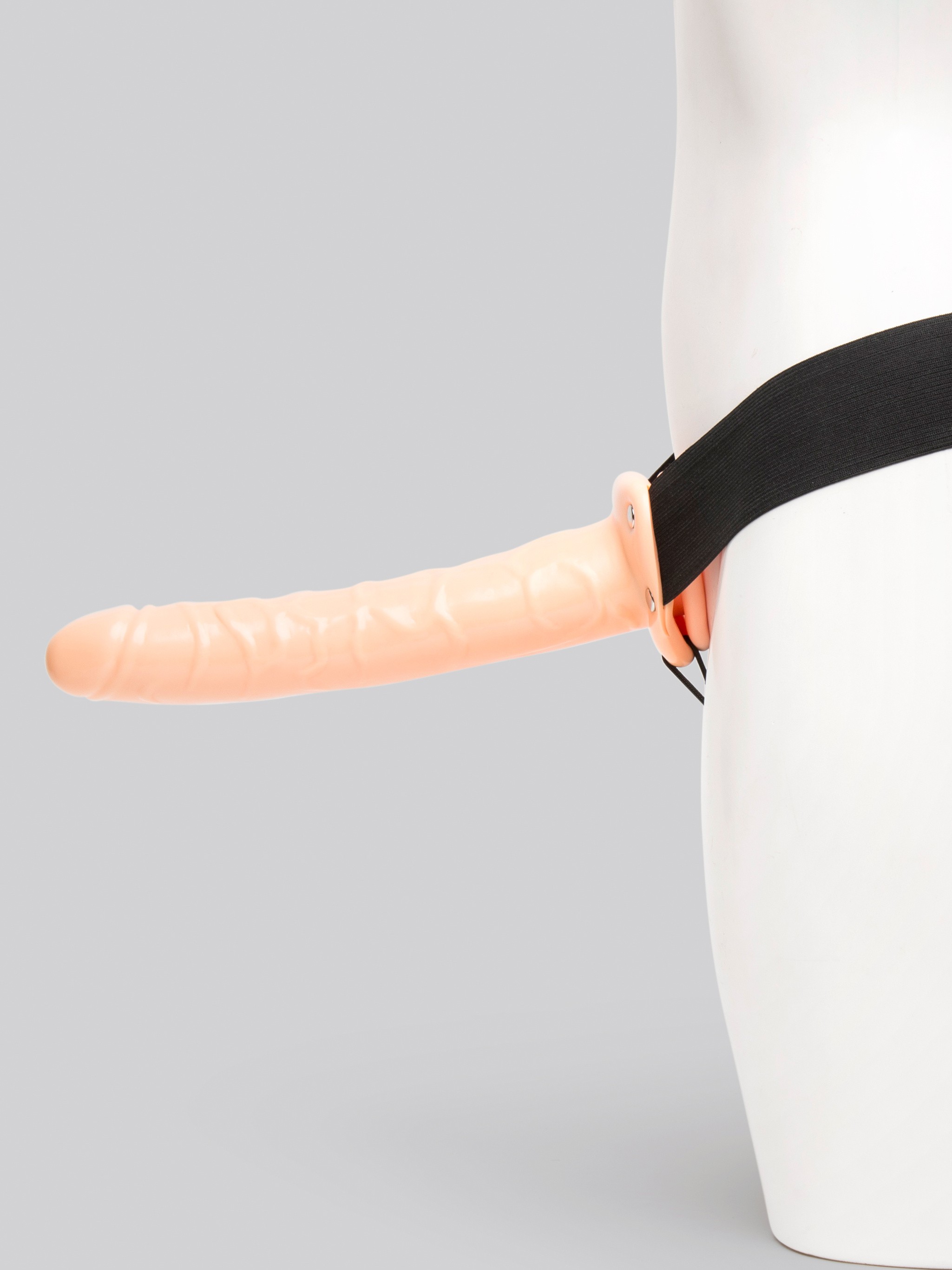 Fetish Fantasy Unisex Hollow Strap-On Dildo Penis Extender 10 Inch, Flesh Pink, hi-res