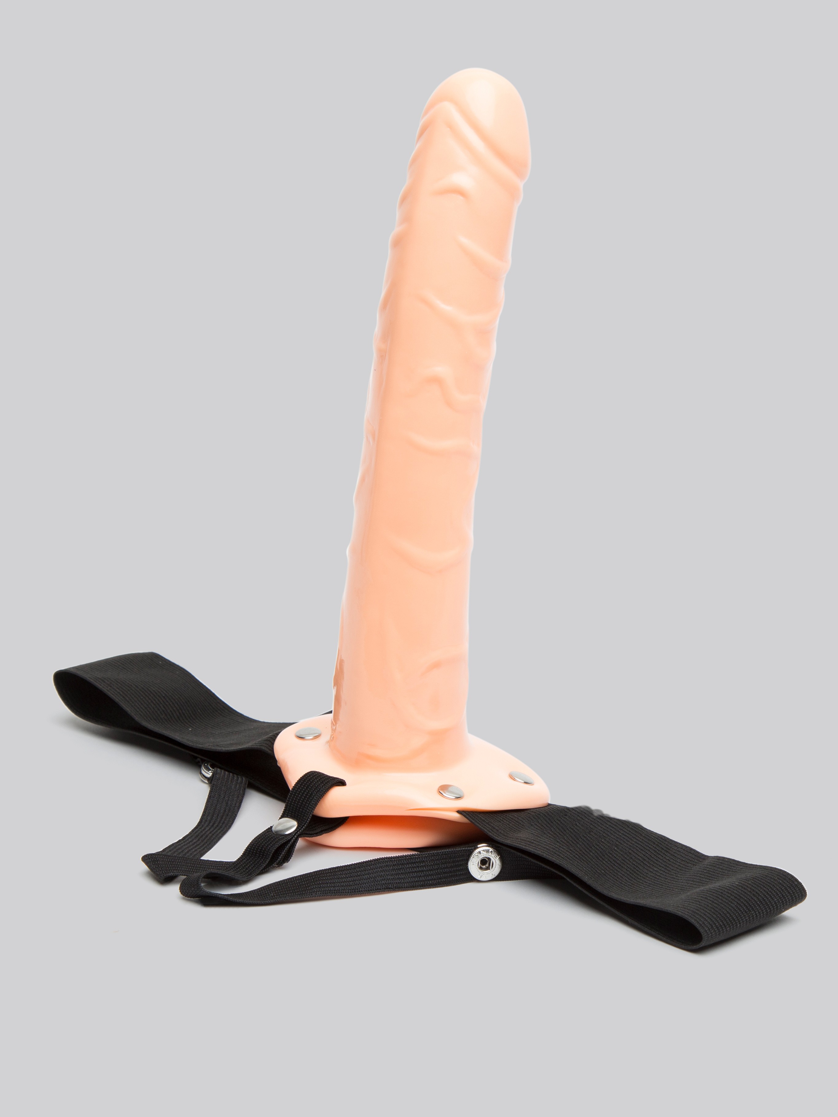 Fetish Fantasy Unisex Hollow Strap-On Dildo Penis Extender 10 Inch, Flesh Pink, hi-res