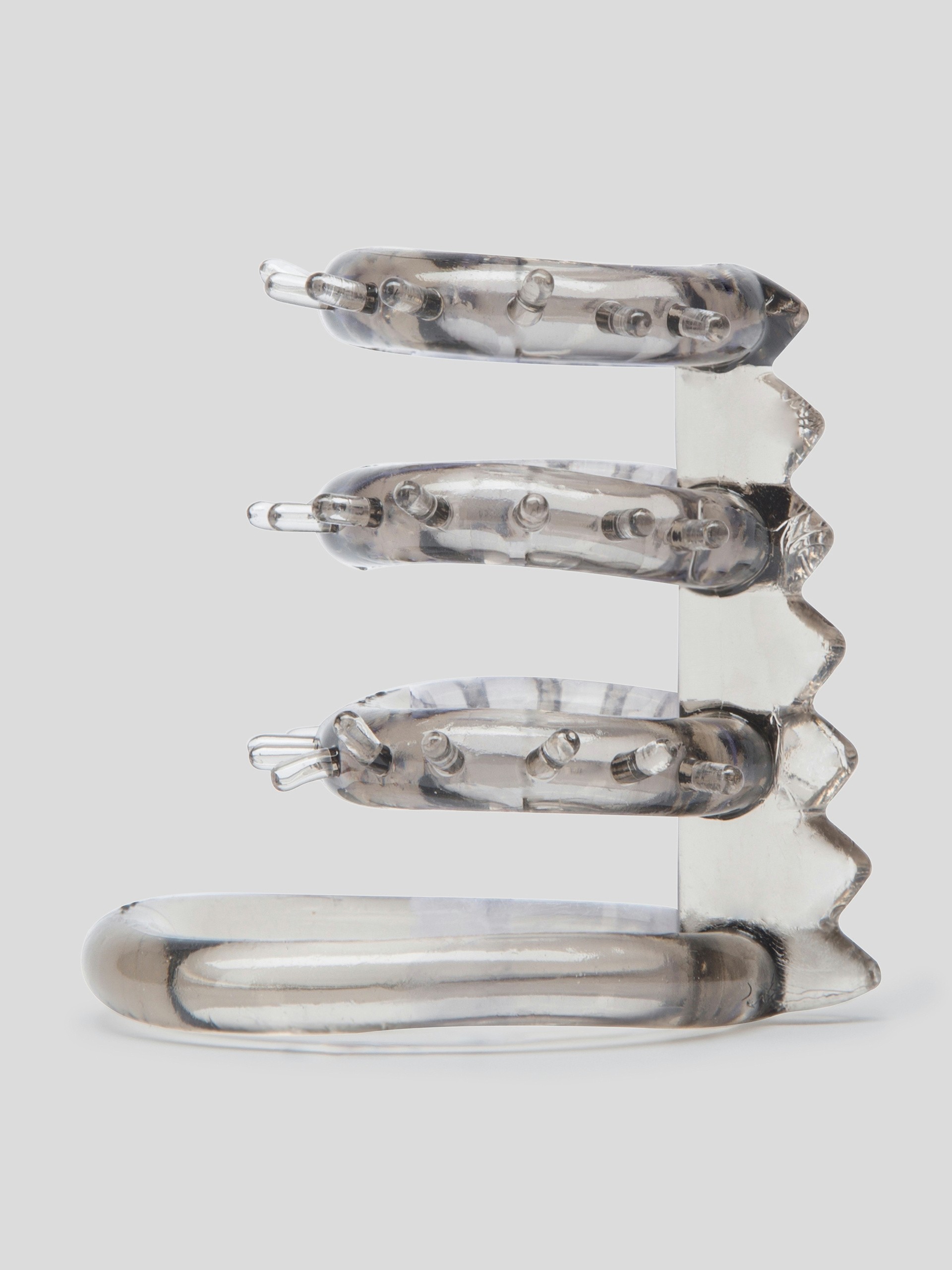 Dr Joel Support Master Triple Ticklers Cock Ring, Clear, hi-res