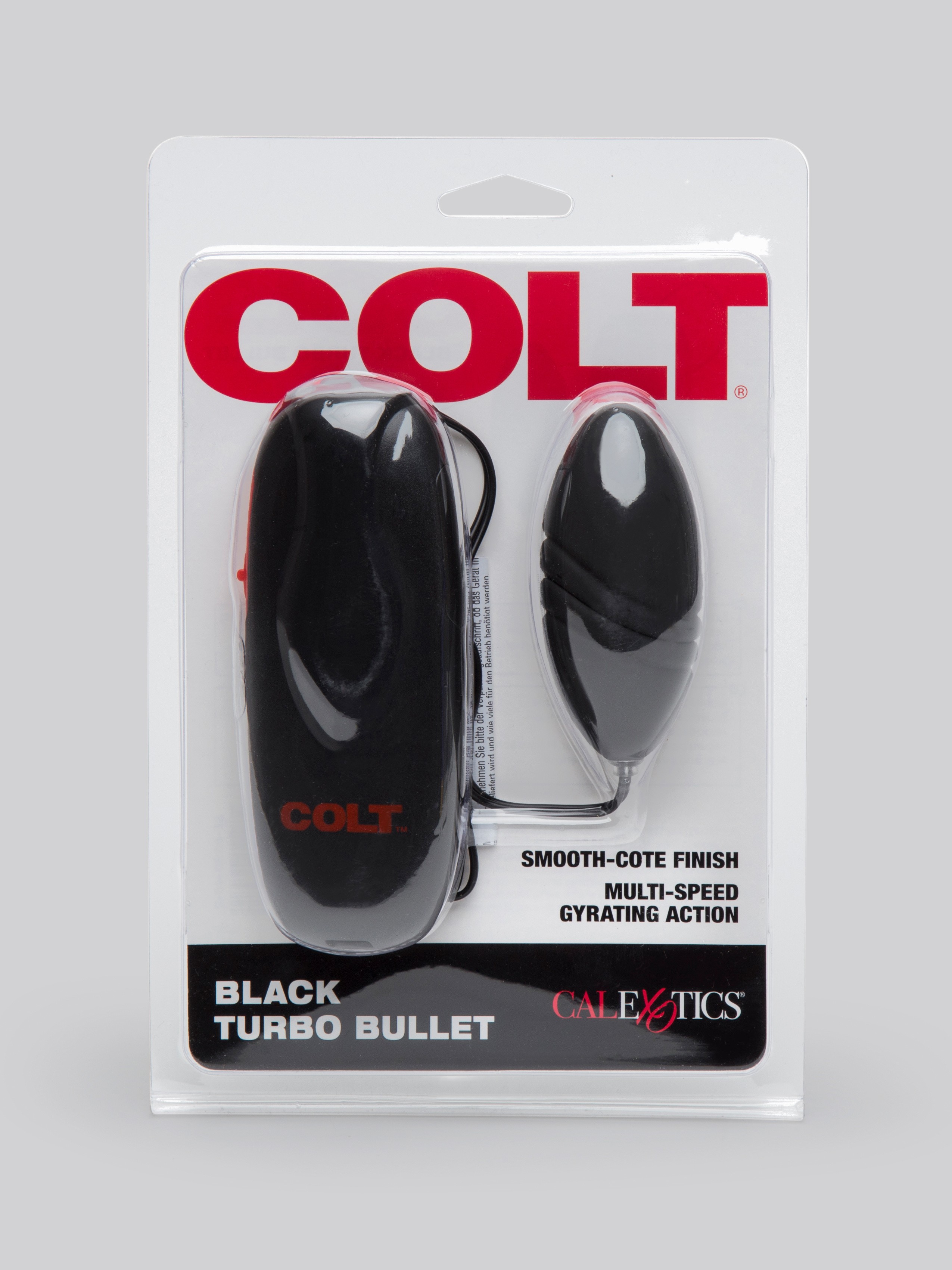 Colt Turbo Power Bullet Egg Vibrator, Black, hi-res