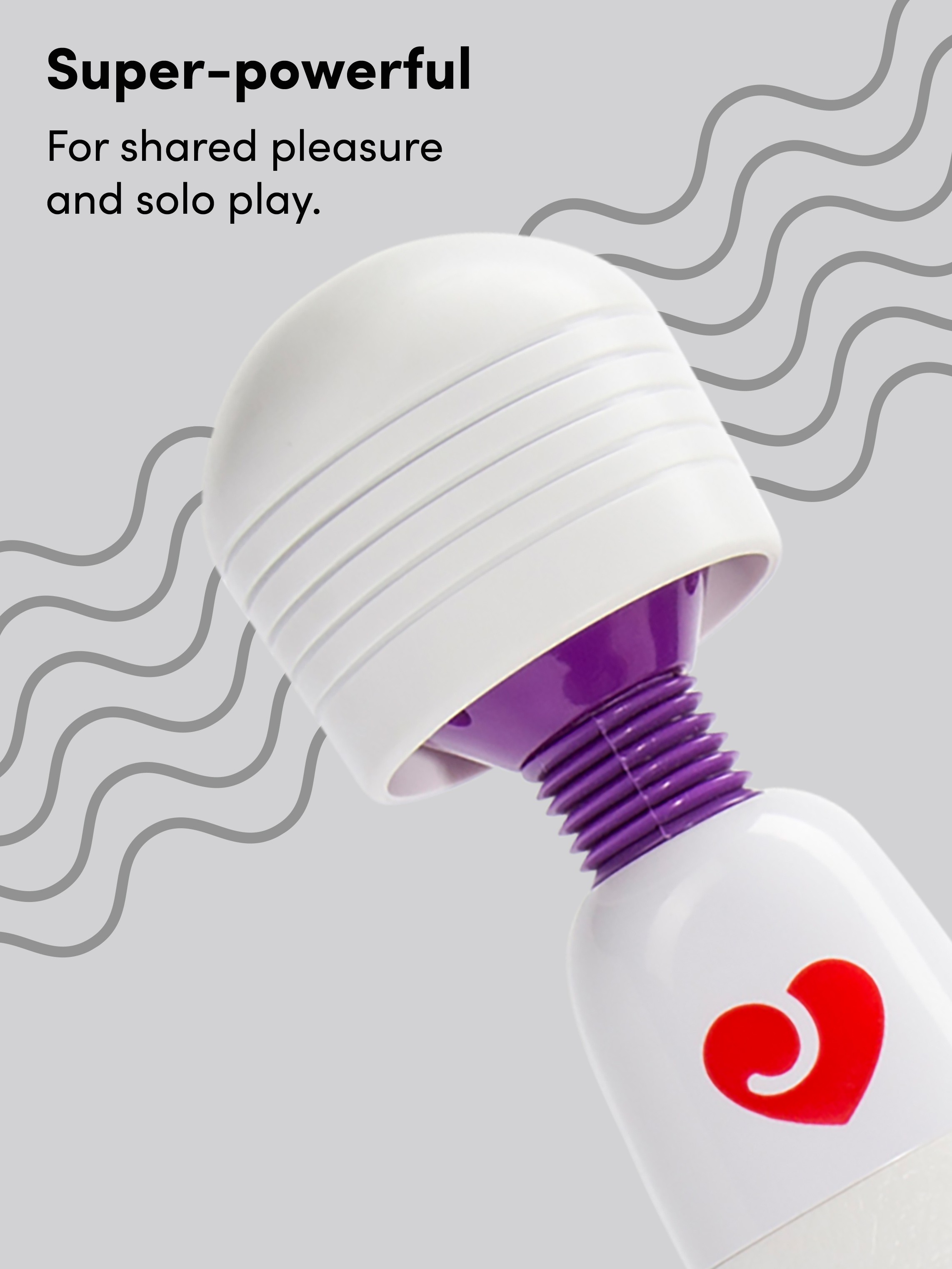 Lovehoney Extra Powerful Multispeed Mains Powered Magic Wand Vibrator, White, hi-res