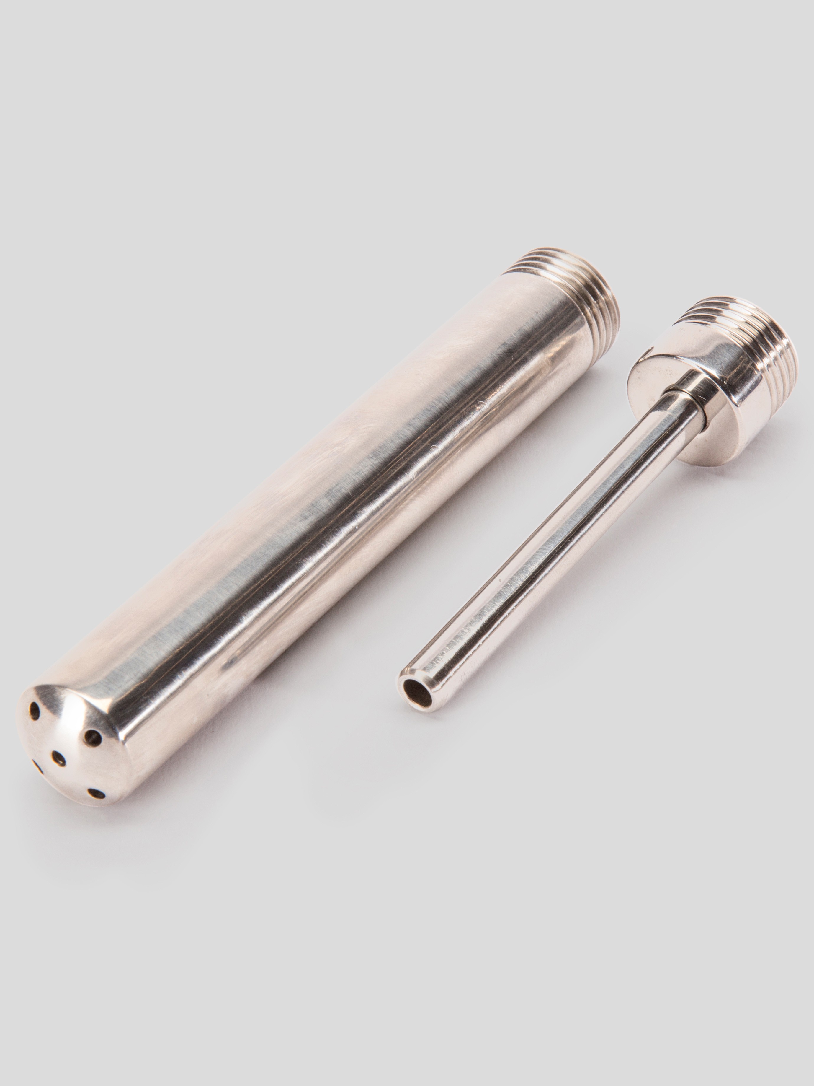 Clean Stream Deluxe Shower Enema Set, Silver, hi-res