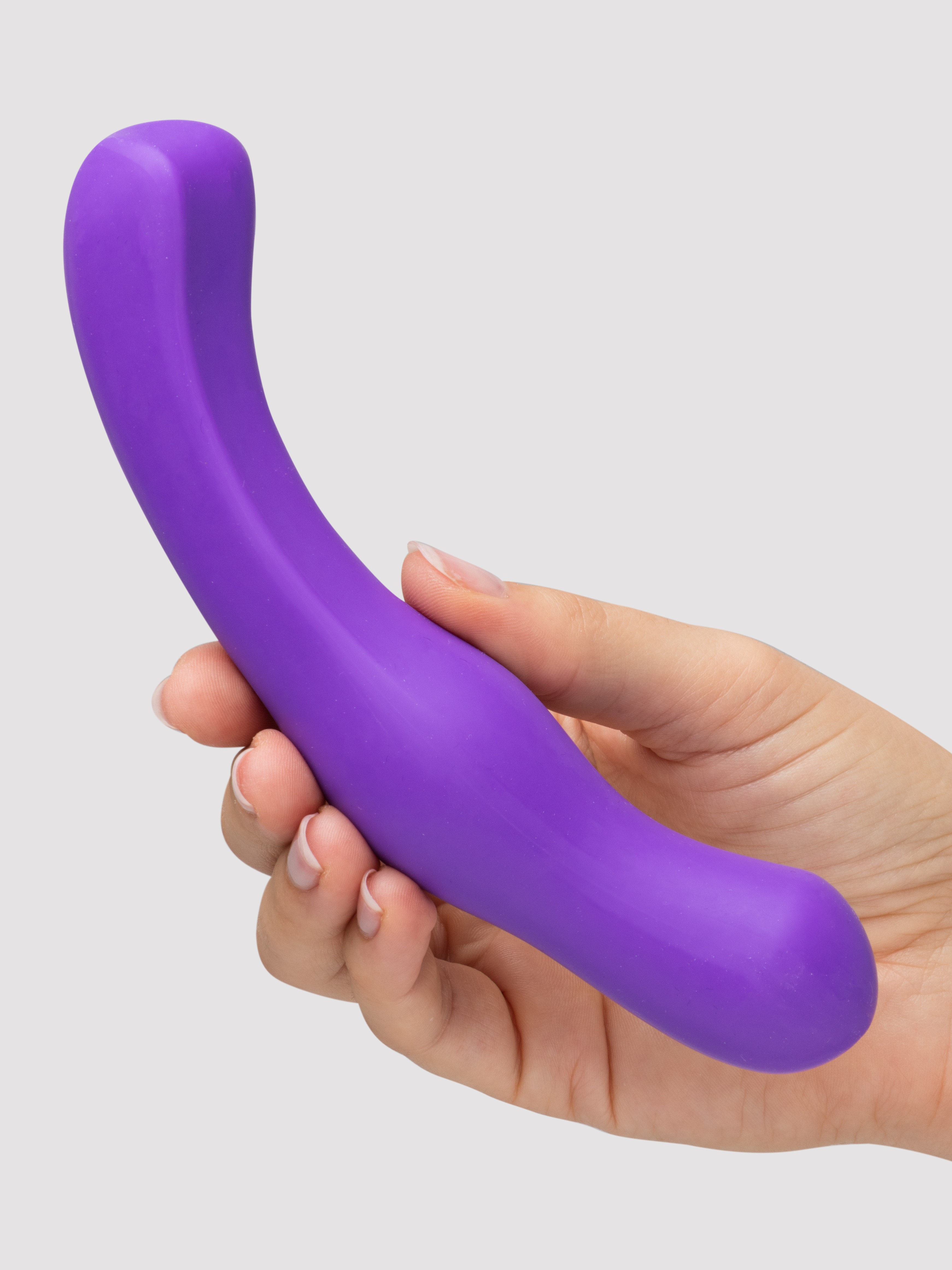 Lovehoney Satisfy Me Curve Silicone Dildo, Purple, hi-res