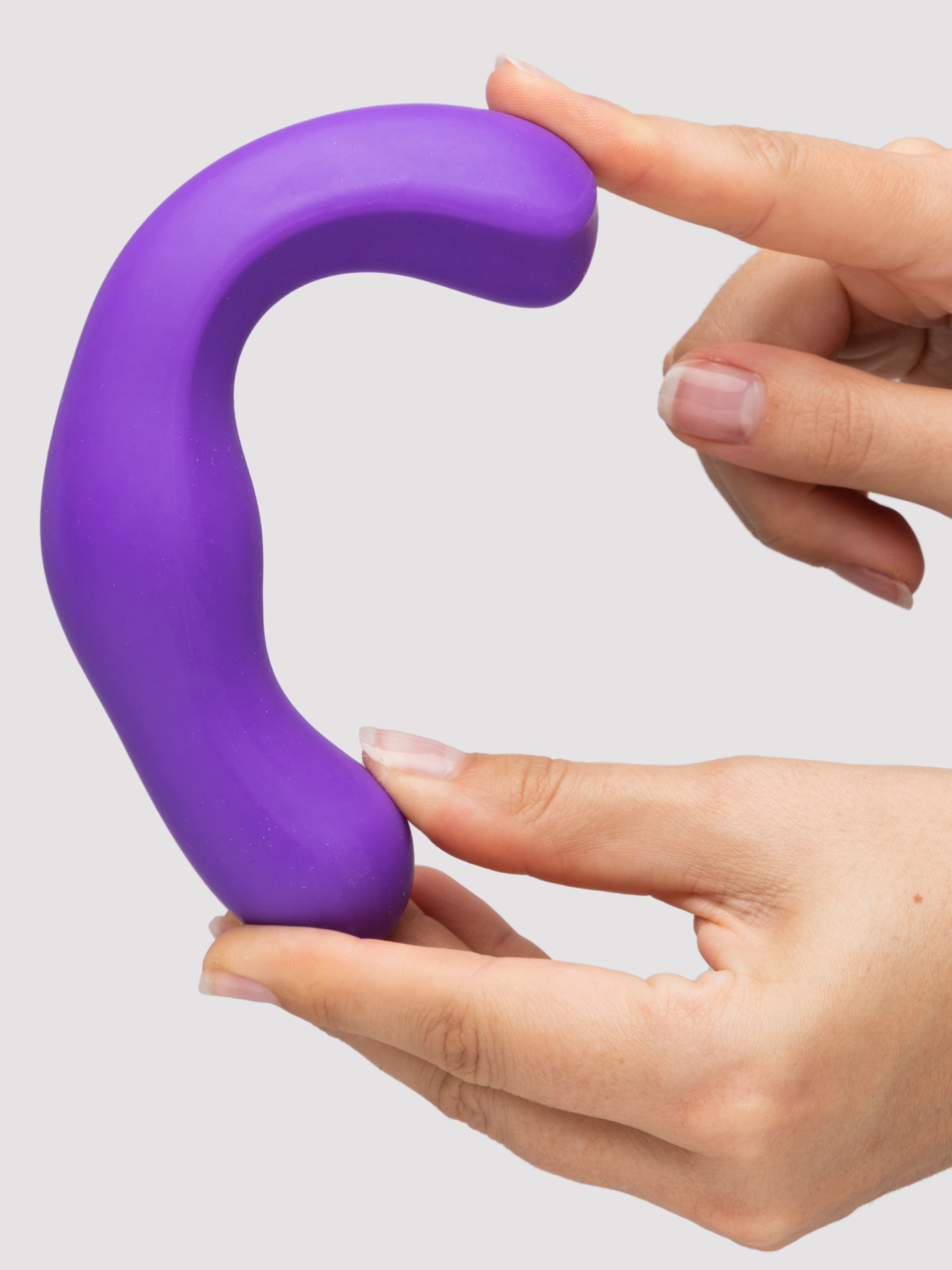 Lovehoney Satisfy Me Curve Silicone Dildo, Purple, hi-res