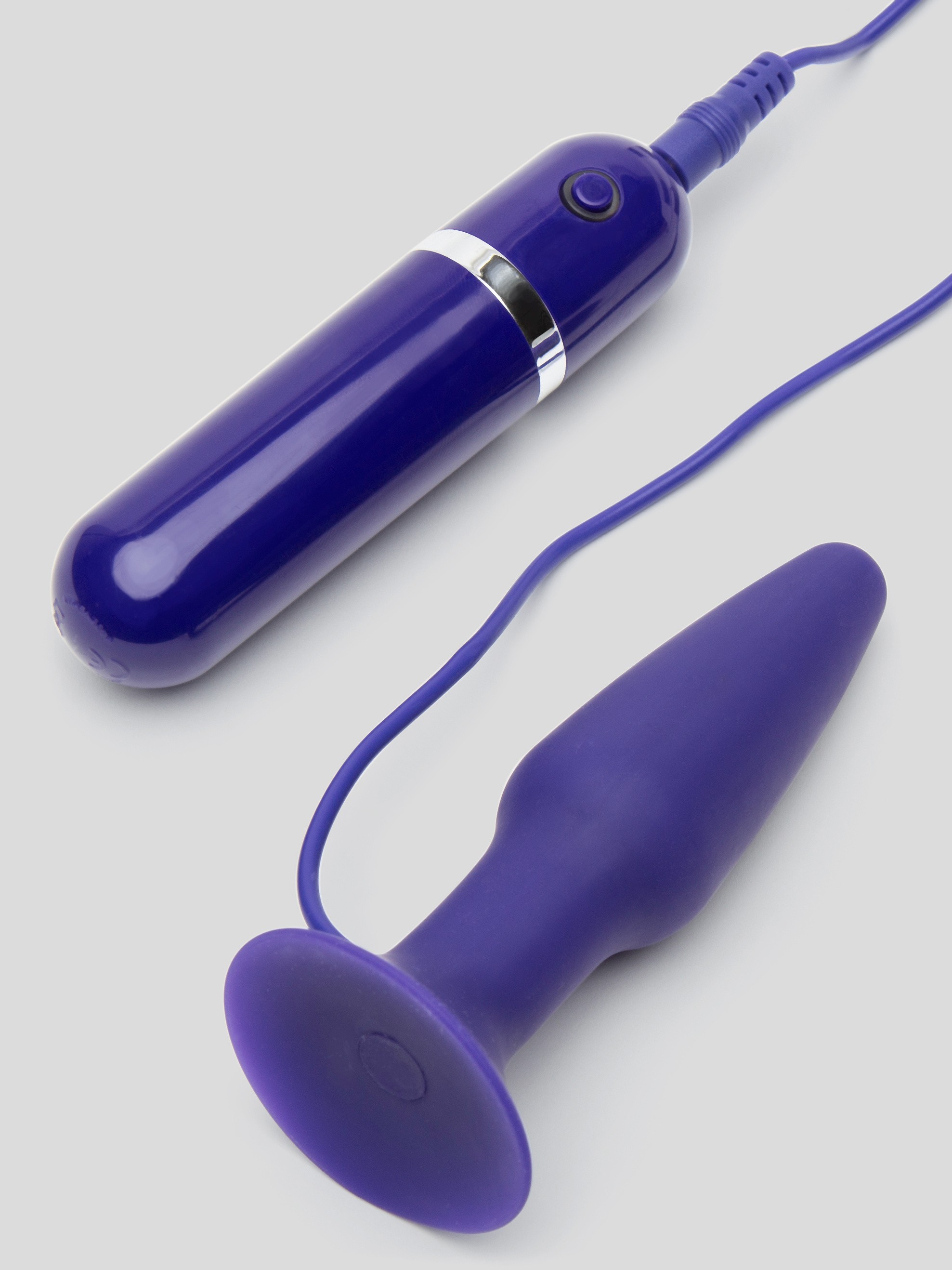 Lovehoney Bedtime Bullet 10 Function Vibrating Butt Plug 4 Inch, Purple, hi-res