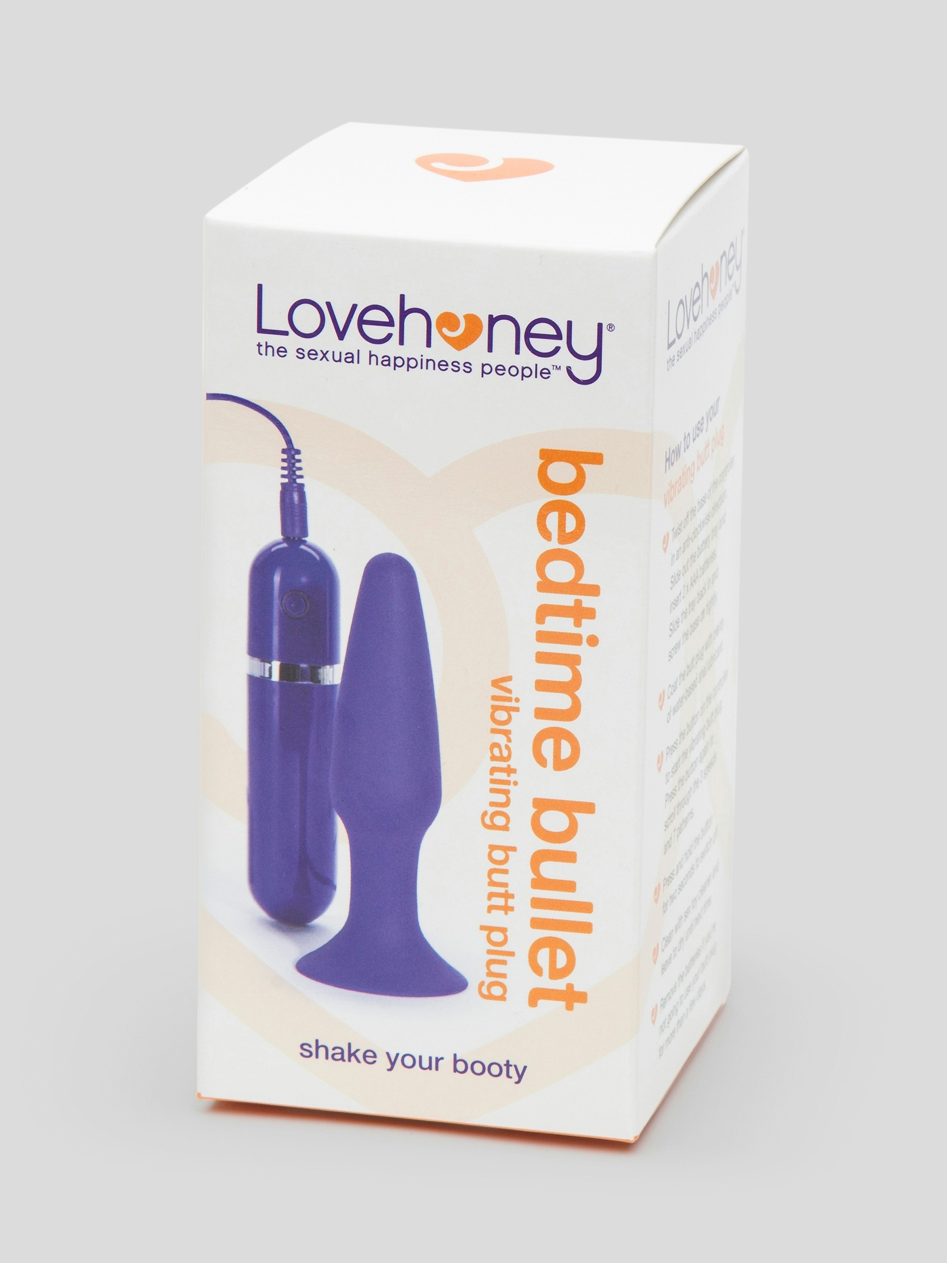 Lovehoney Bedtime Bullet 10 Function Vibrating Butt Plug 4 Inch, Purple, hi-res