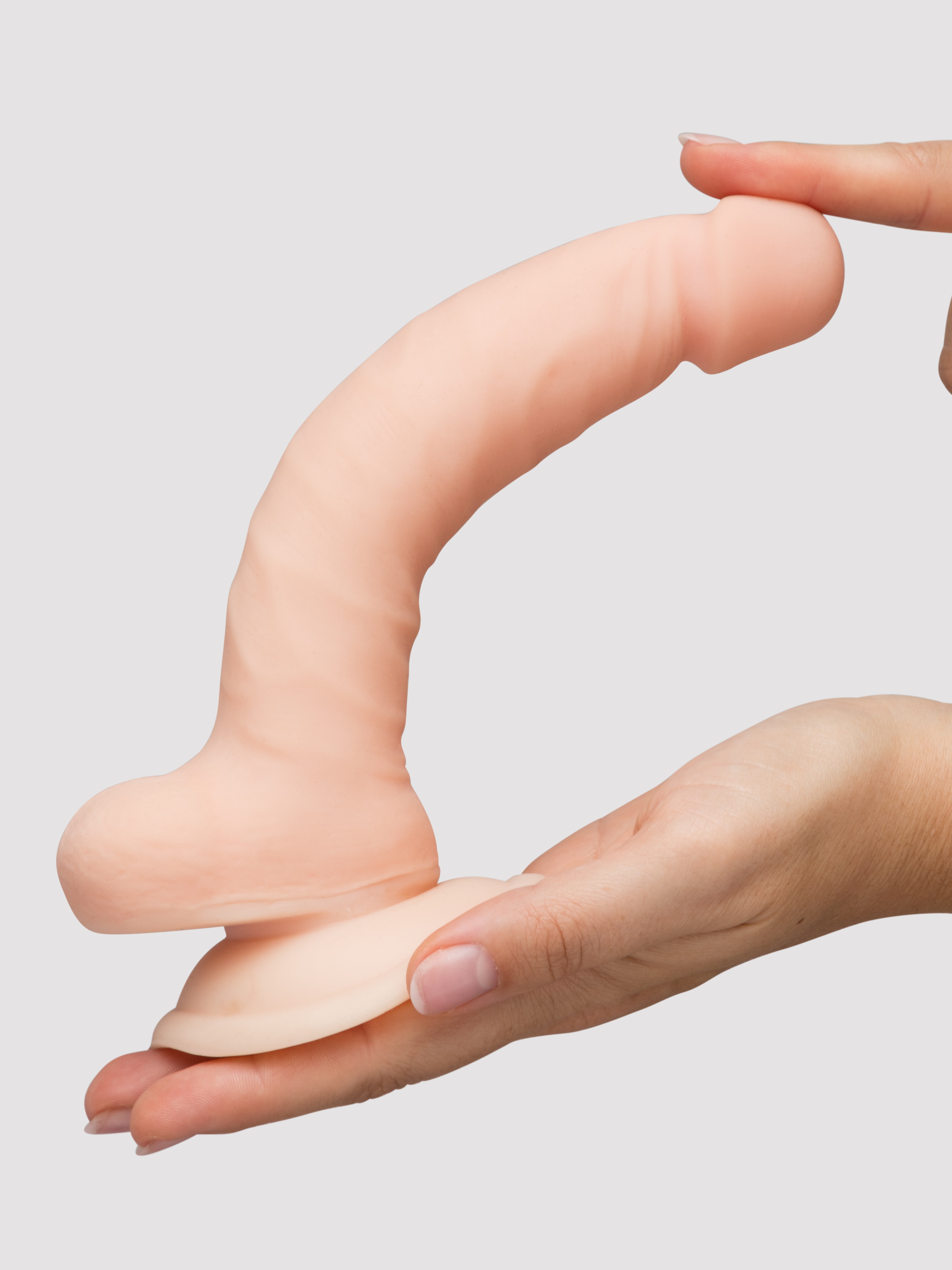 Lifelike Lover Classic Realistic Dildo 8 Inch, Flesh Pink, hi-res
