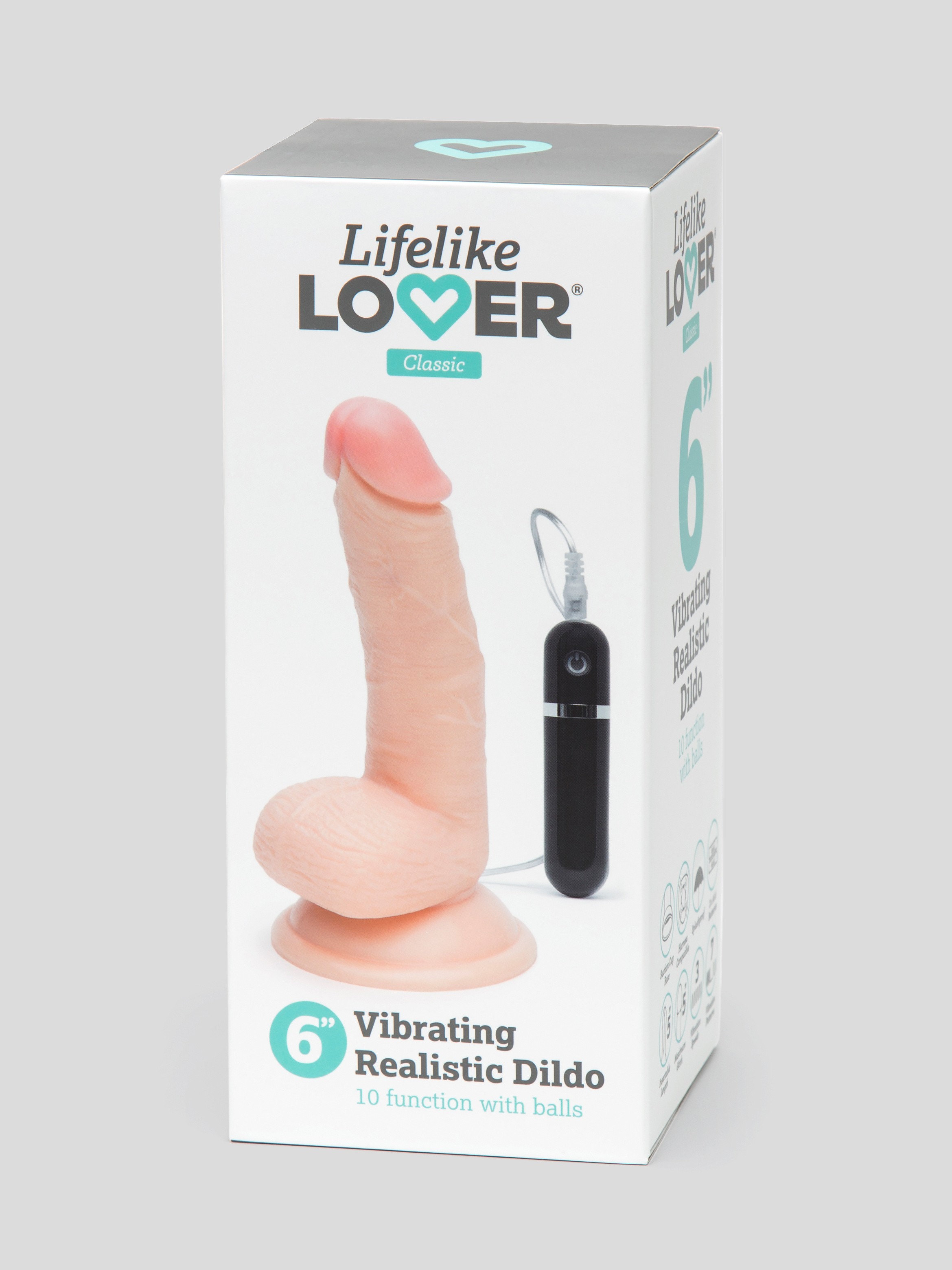 Lifelike Lover Classic Realistic Dildo Vibrator 6 Inch, Flesh Pink, hi-res