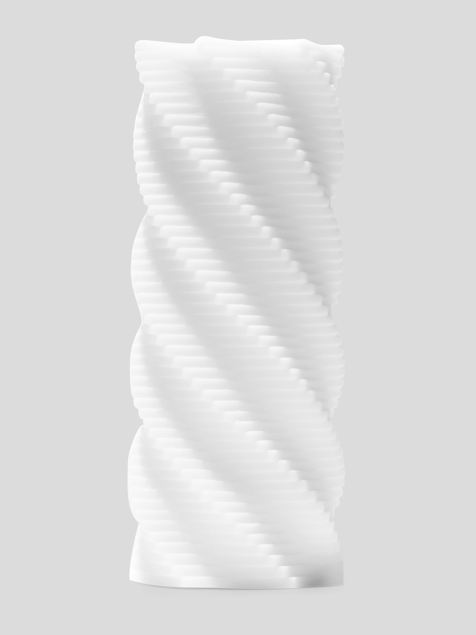 TENGA 3D Spiral Textured Male Masturbator, White, hi-res