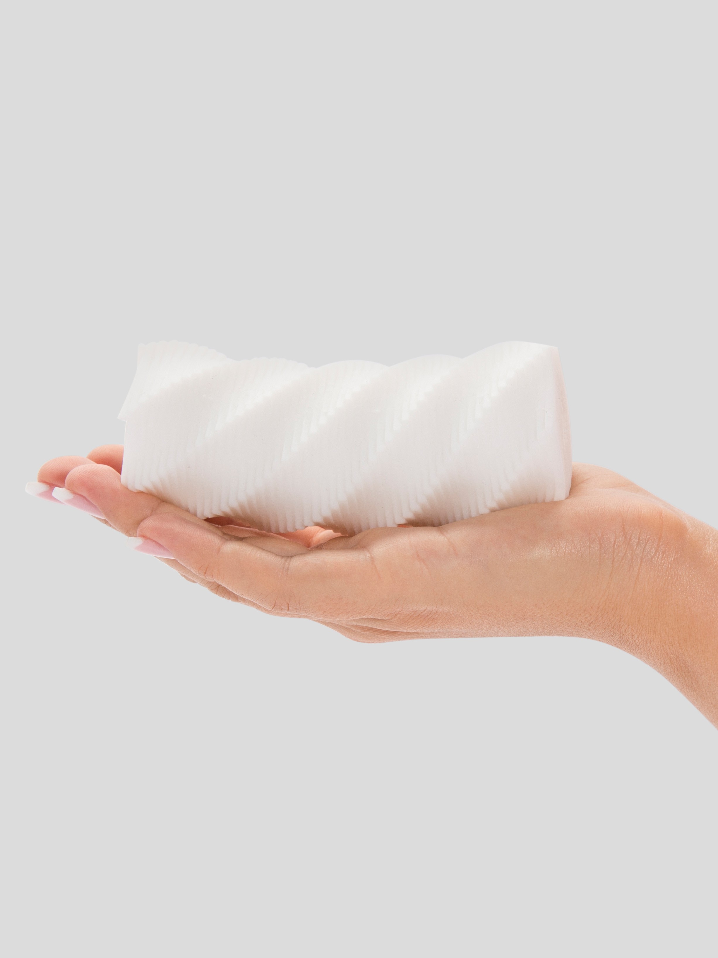 TENGA 3D Spiral Textured Male Masturbator, White, hi-res