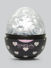 TENGA Egg Lovers Heart Textured Male Masturbator, Clear, hi-res