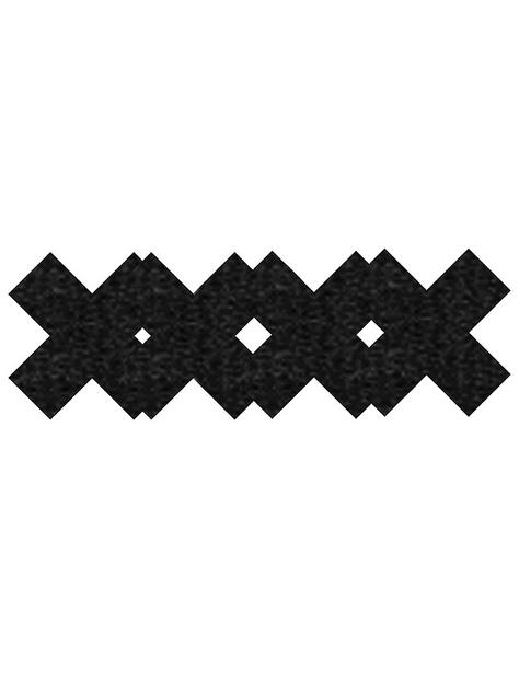 Cache-tétons en forme de croix motifs Premium, Peekaboos, Noir, hi-res