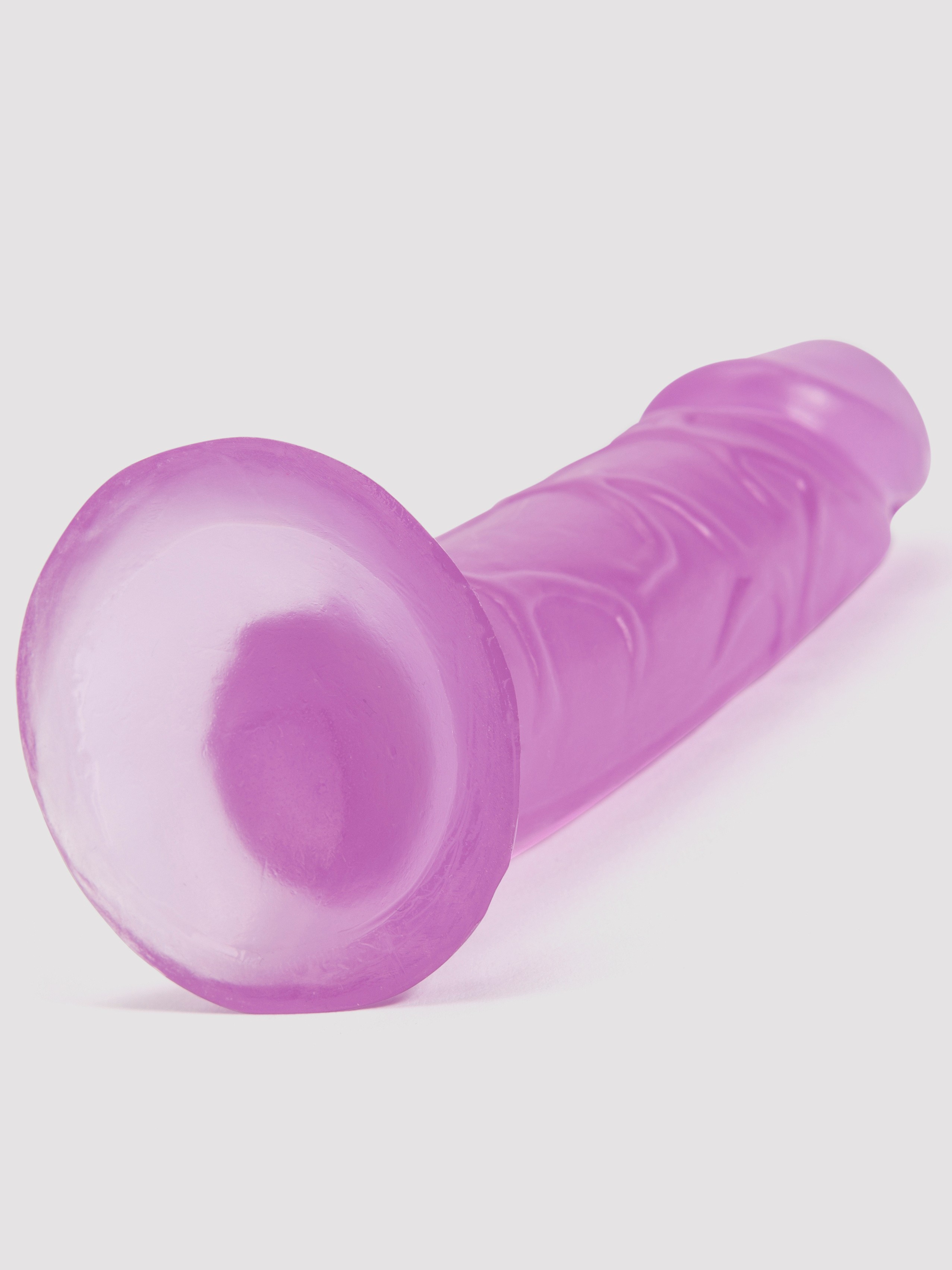 BASICS Suction Cup Dildo 6 Inch, Purple, hi-res