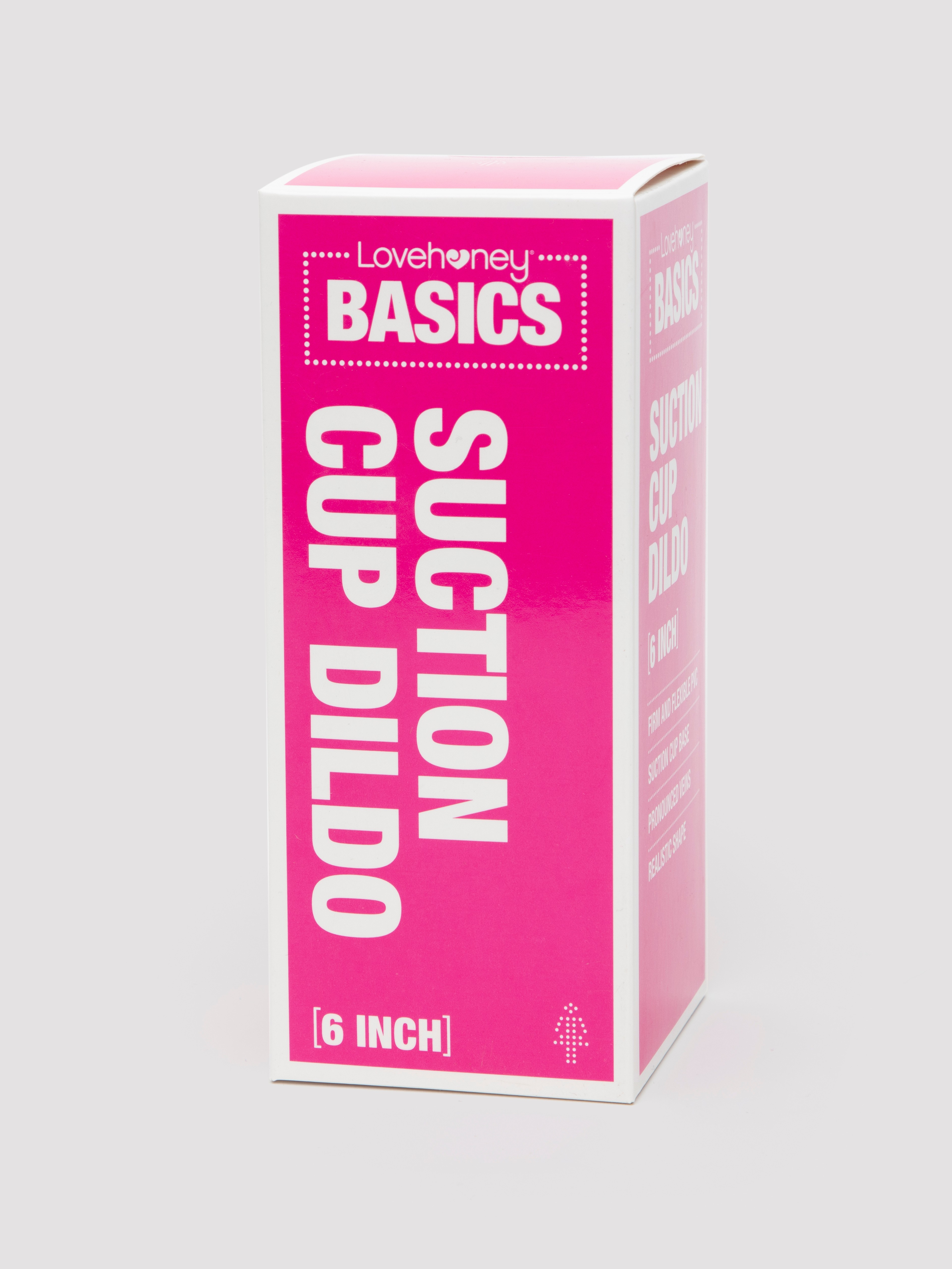 BASICS Suction Cup Dildo 6 Inch, Purple, hi-res