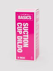 BASICS Suction Cup Dildo 6 Inch, Purple, hi-res