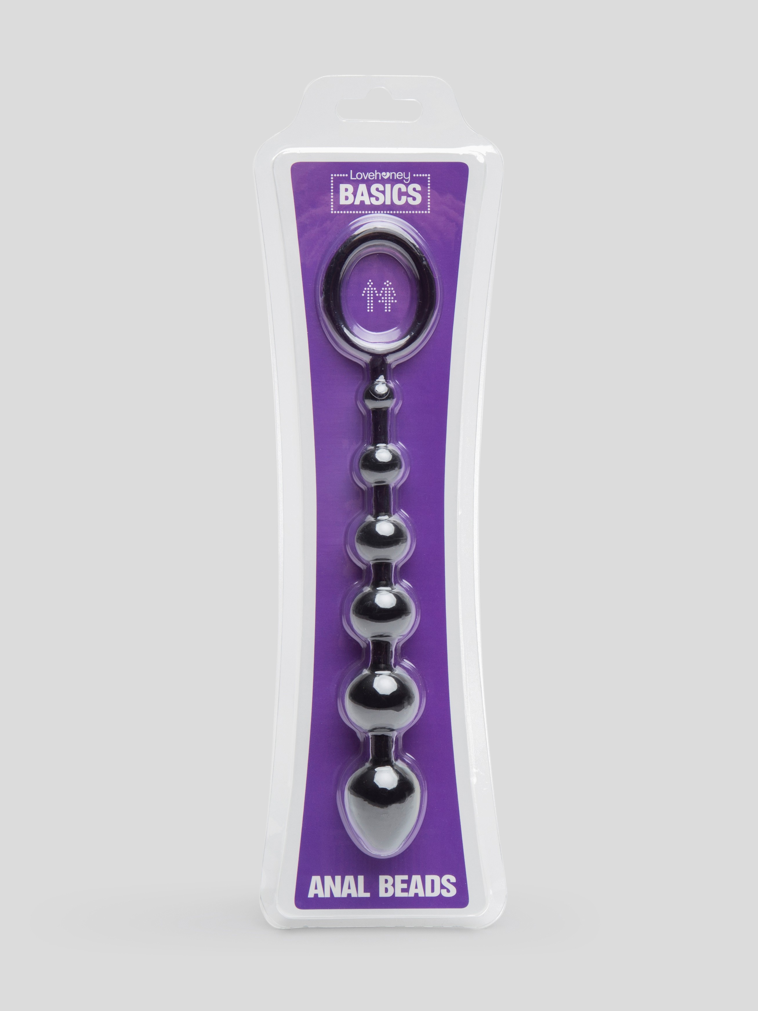 BASICS Anal Beads 6.5 Inch, Purple, hi-res