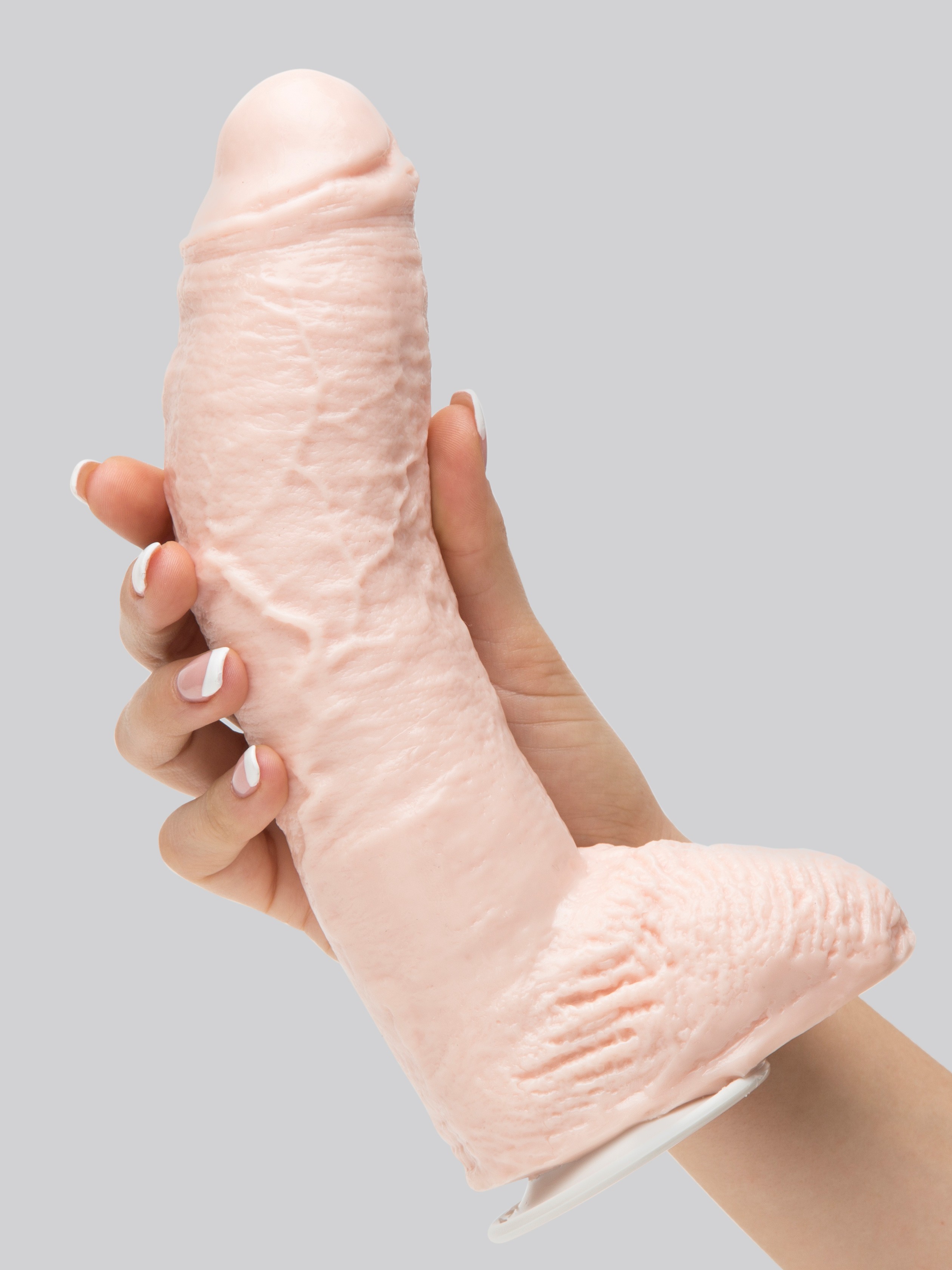 Fetish Fantasy Unisex Extreme Hollow Strap-On Dildo 8 Inch, Flesh Pink, hi-res