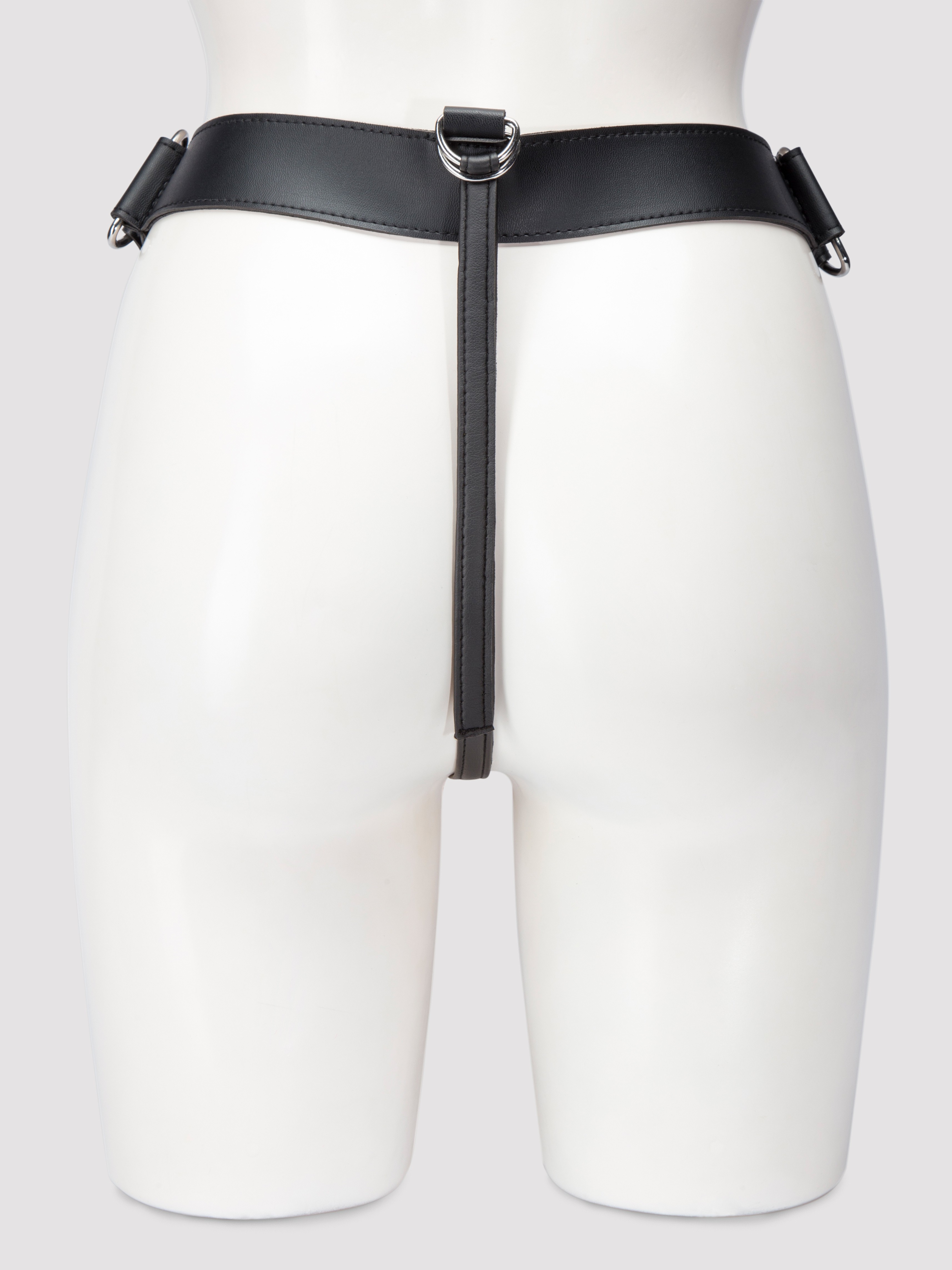 Betty eX Fate 6 Strap PVC Suspender Belt, Black, hi-res