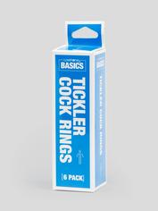 BASICS Tickler Cock Ring Multipack (6 Pack), Blue, hi-res