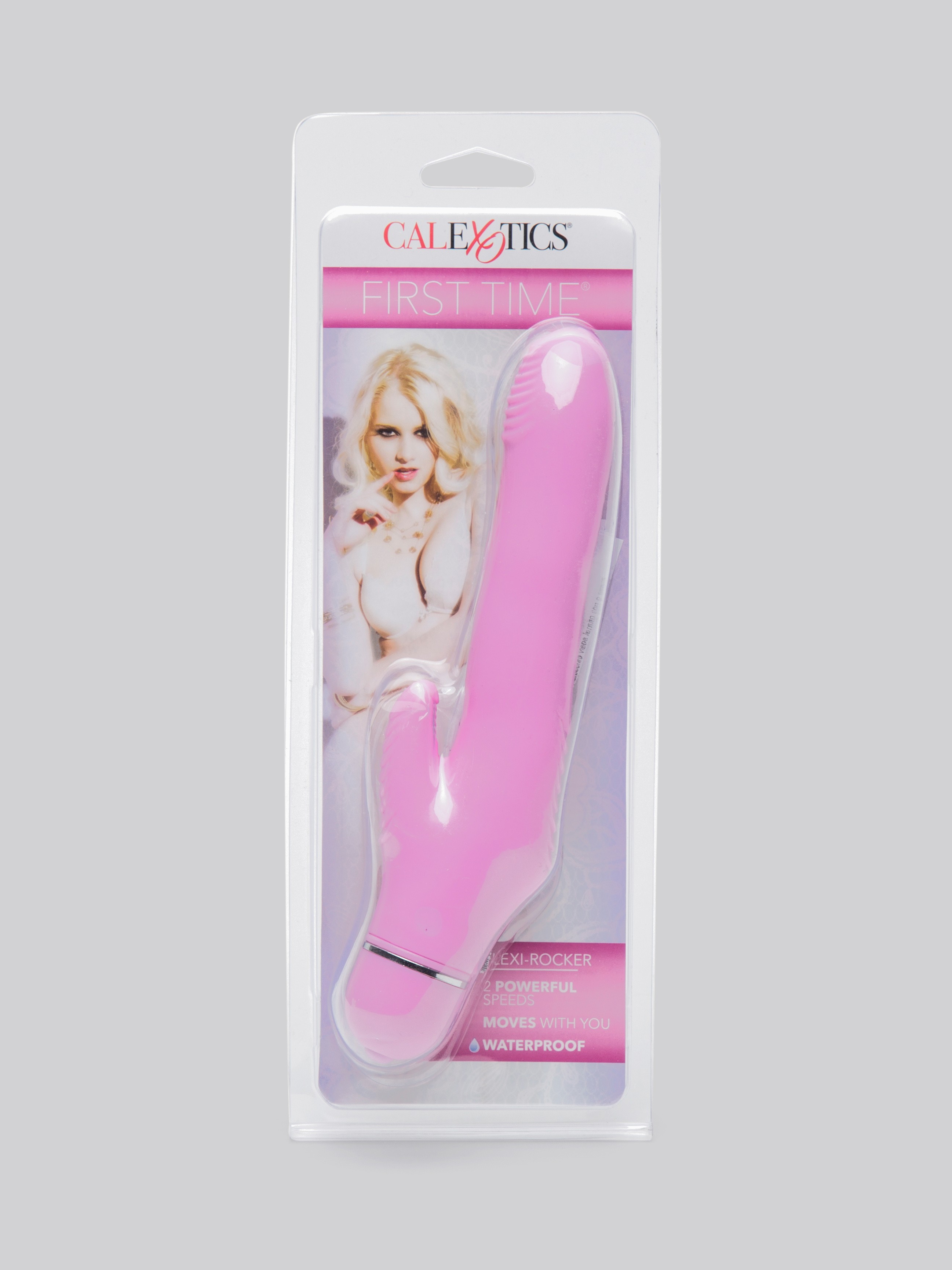 First Time Flexi Rocker Rabbit Vibrator, Pink, hi-res