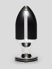 ElectraStim Bi-Polar Intruder Electrosex Metal Butt Plug 4.5 Inch, Silver, hi-res