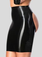 Rubber Girl Latex Spanking Mini Skirt, Black, hi-res