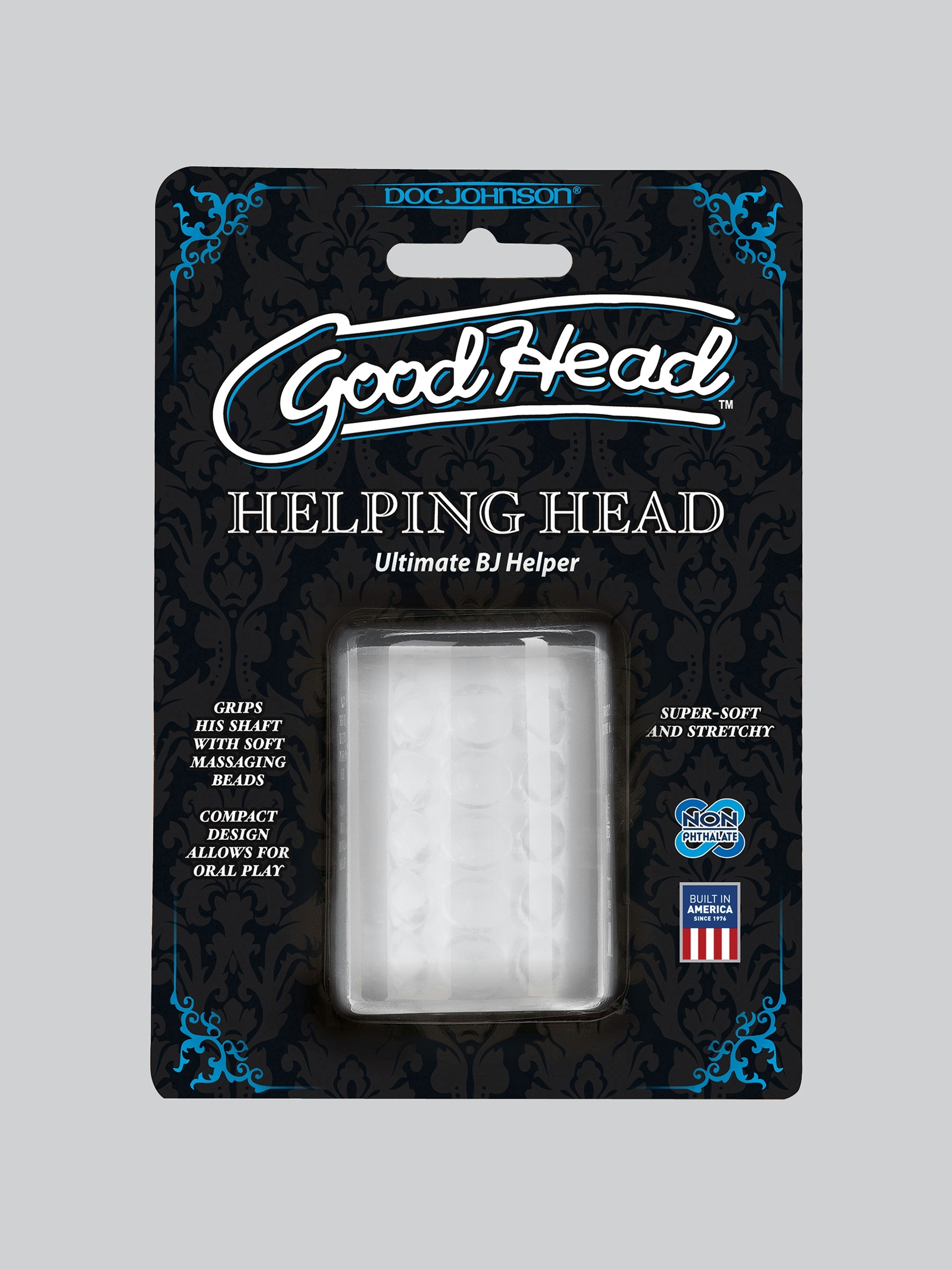 Doc Johnson Good Head Blow Job Stroker, Clear, hi-res