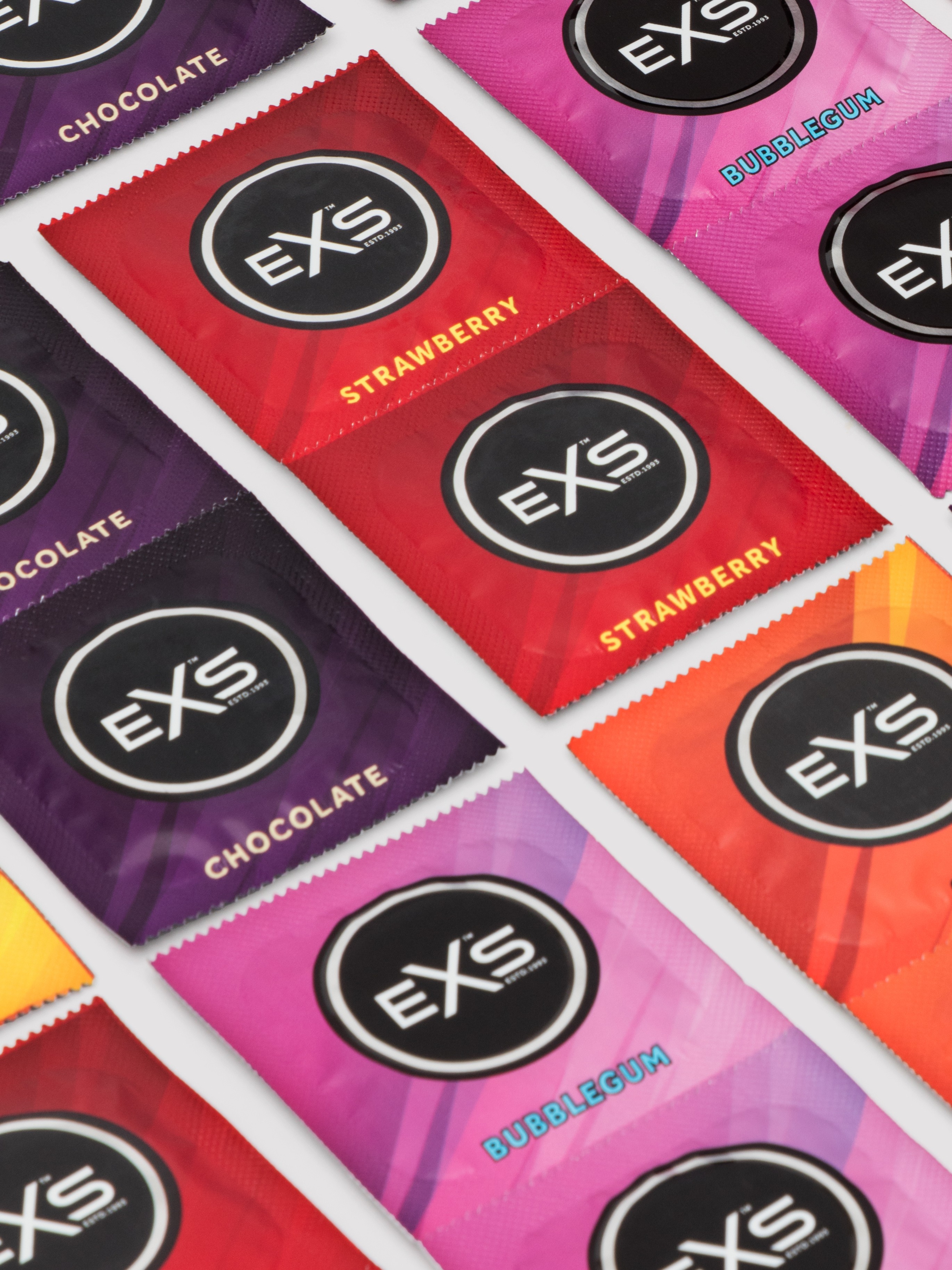 EXS Mixed Flavoured Latex Condoms (144 Count), , hi-res