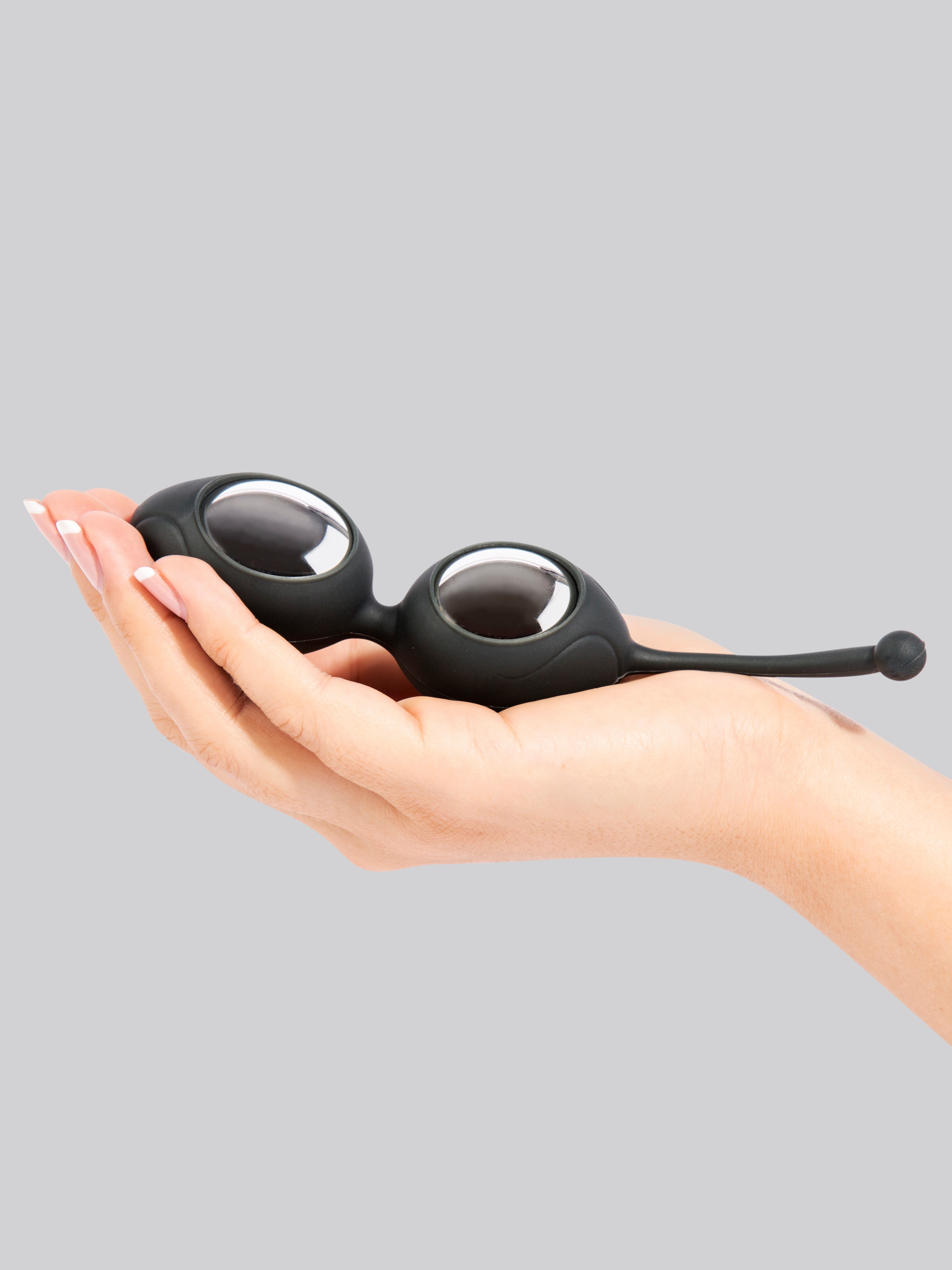 Fifty Shades of Grey Delicious Pleasure Silicone Ben Wa Balls 64g, Grey, hi-res