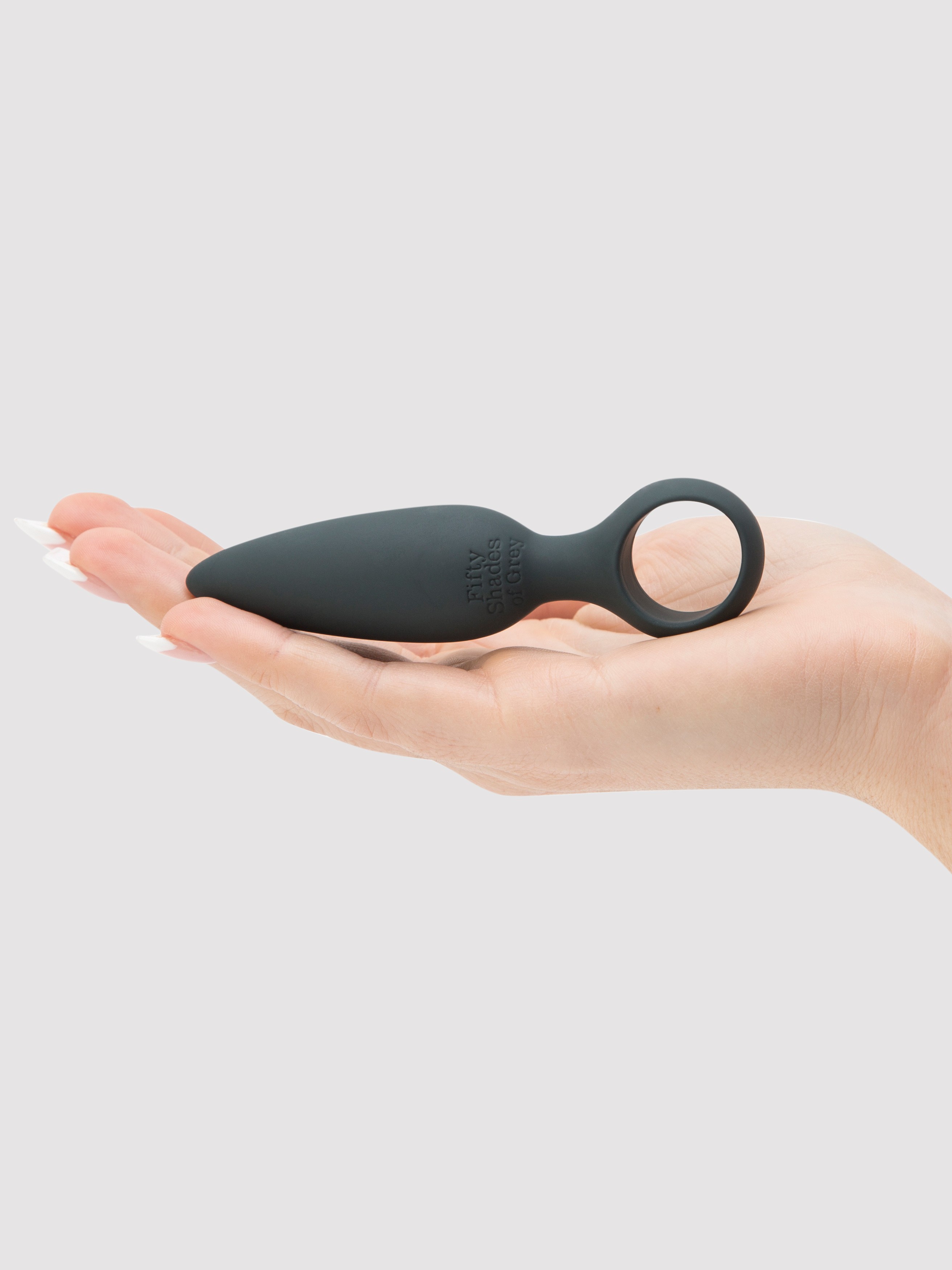 Fifty Shades of Grey Something Forbidden Silicone Butt Plug, Grey, hi-res