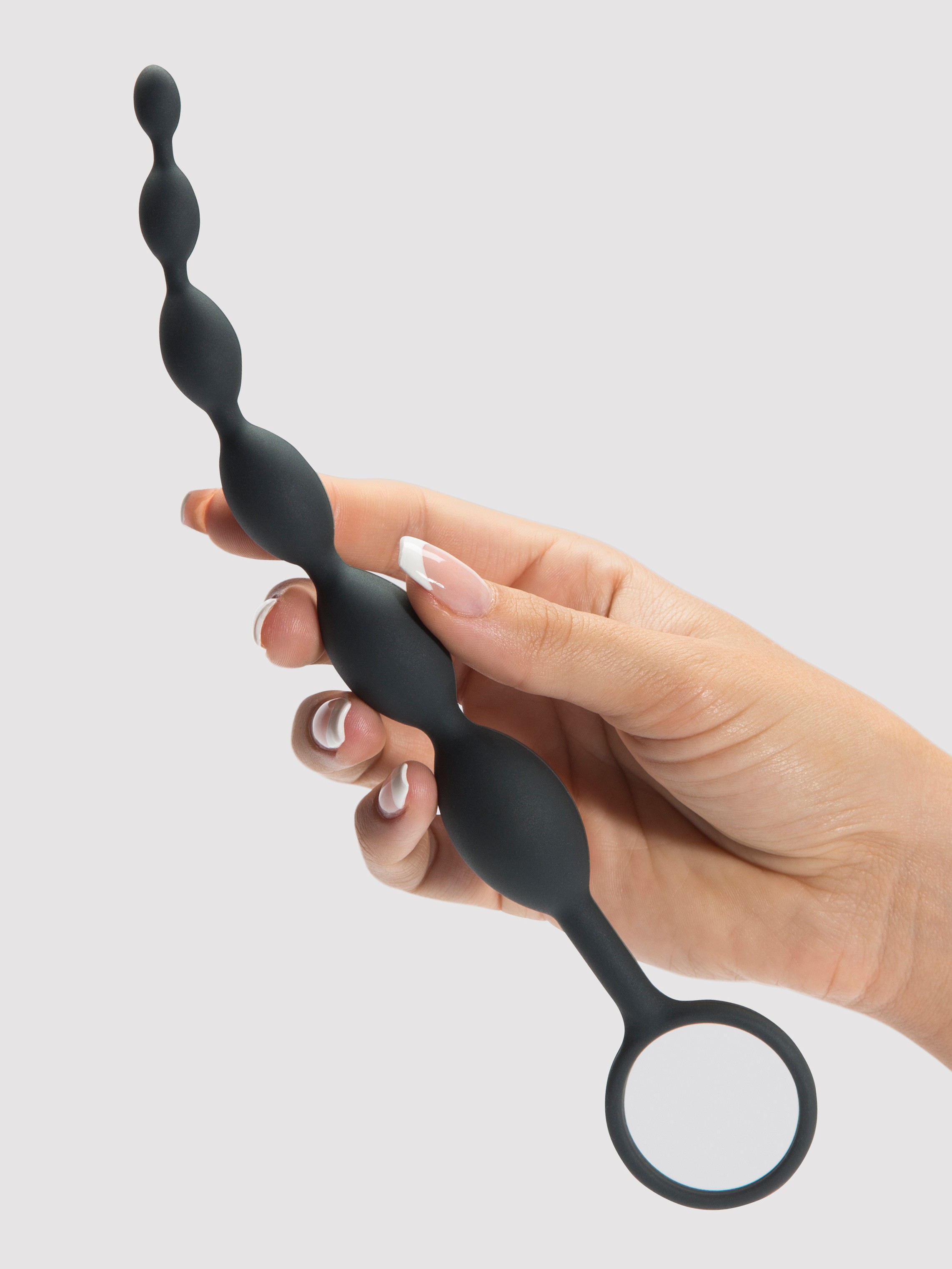 Fifty Shades of Grey Pleasure Intensified Silicone Anal Beads, Grey, hi-res