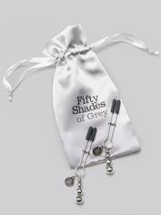 Fifty Shades of Grey The Pinch Adjustable Nipple Clamps, Silver, hi-res