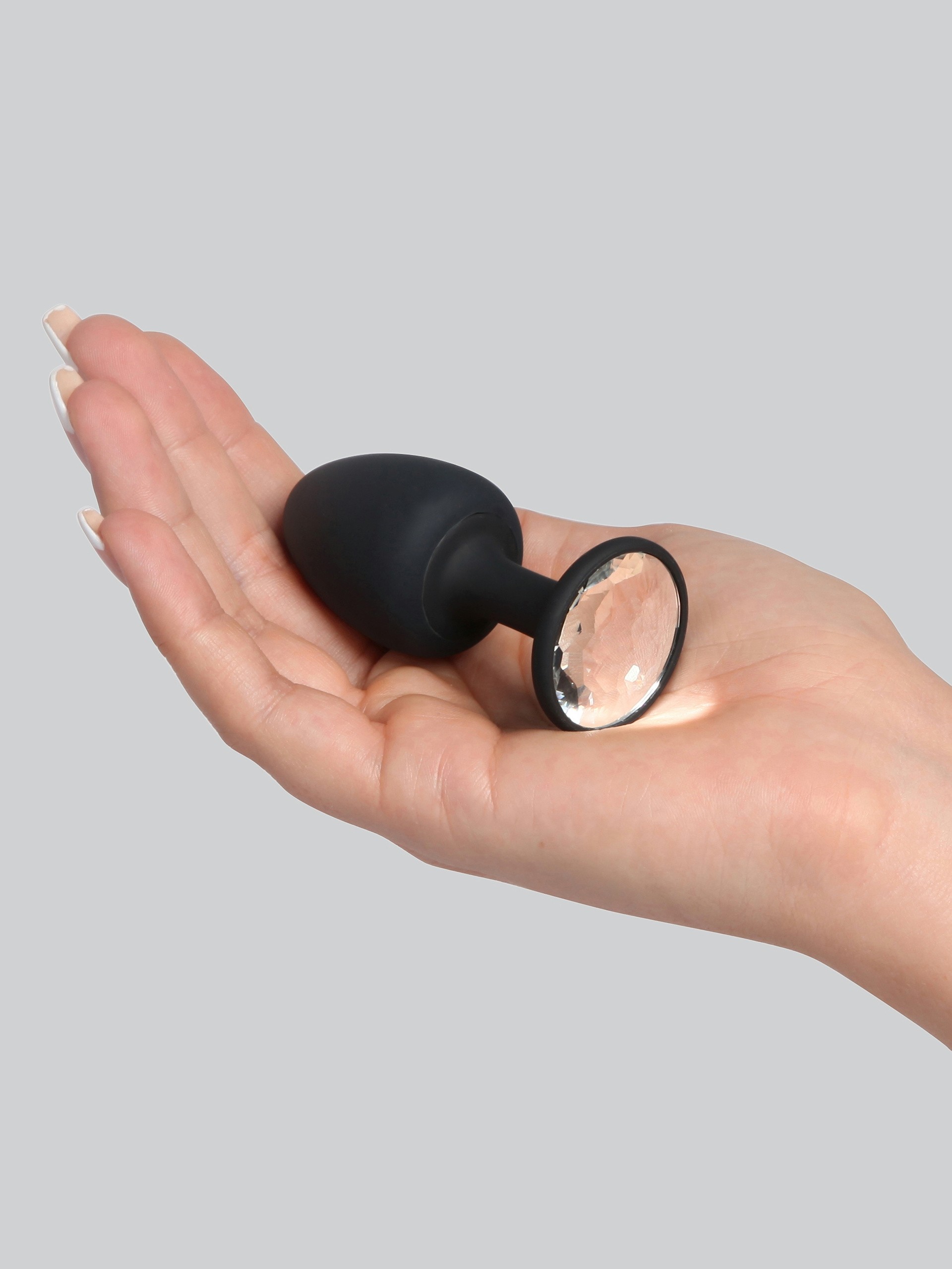 Marc Dorcel Geisha Ball Medium Clear Crystal Butt Plug 3 Inch, Clear, hi-res