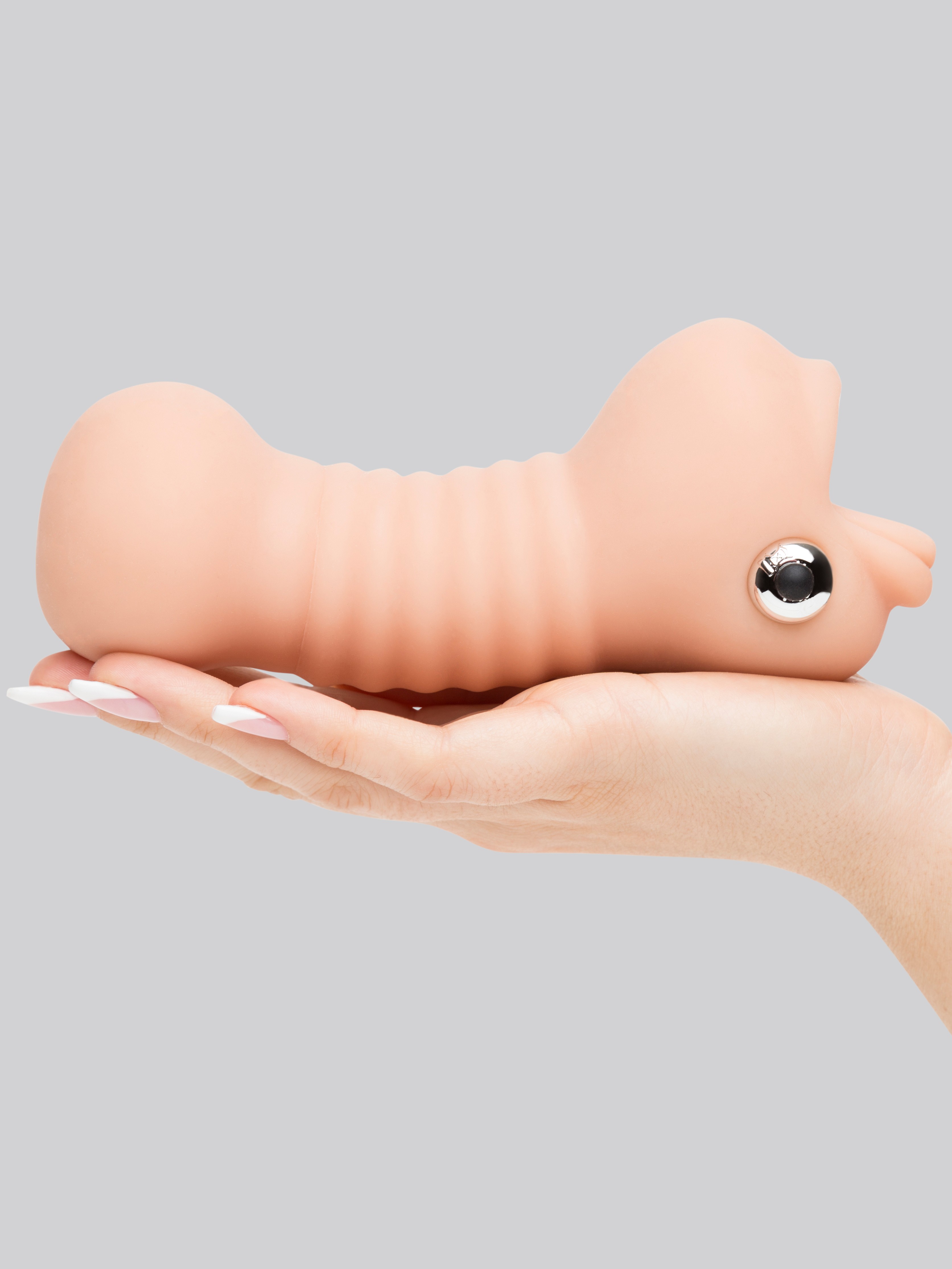 Doc Johnson Vicky Vette Blow Job Sucker Vibrating Masturbator, Flesh Pink, hi-res