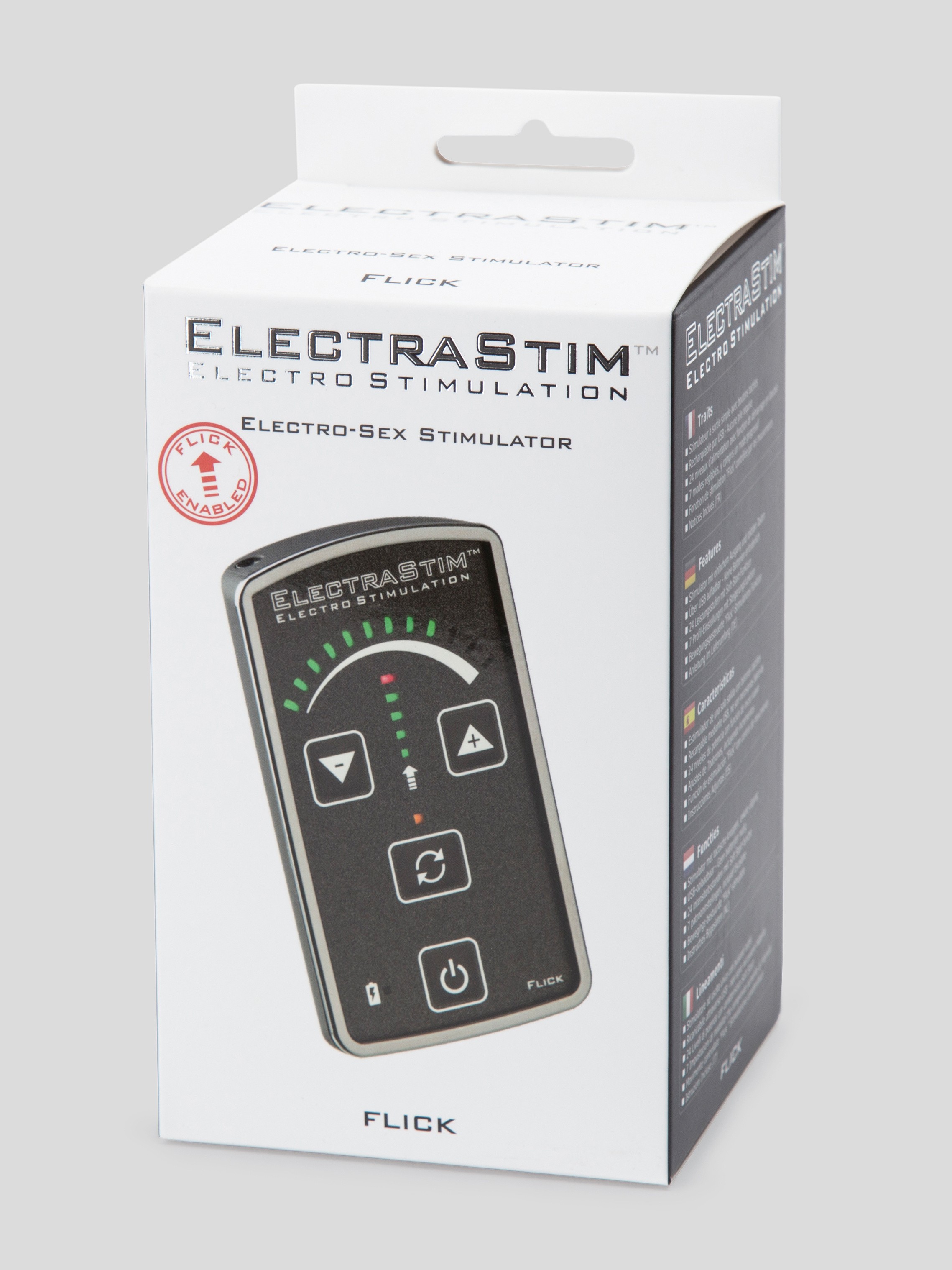 ElectraStim EM60-E Flick Single Output Stimulator and ElectraPads Set, Black, hi-res