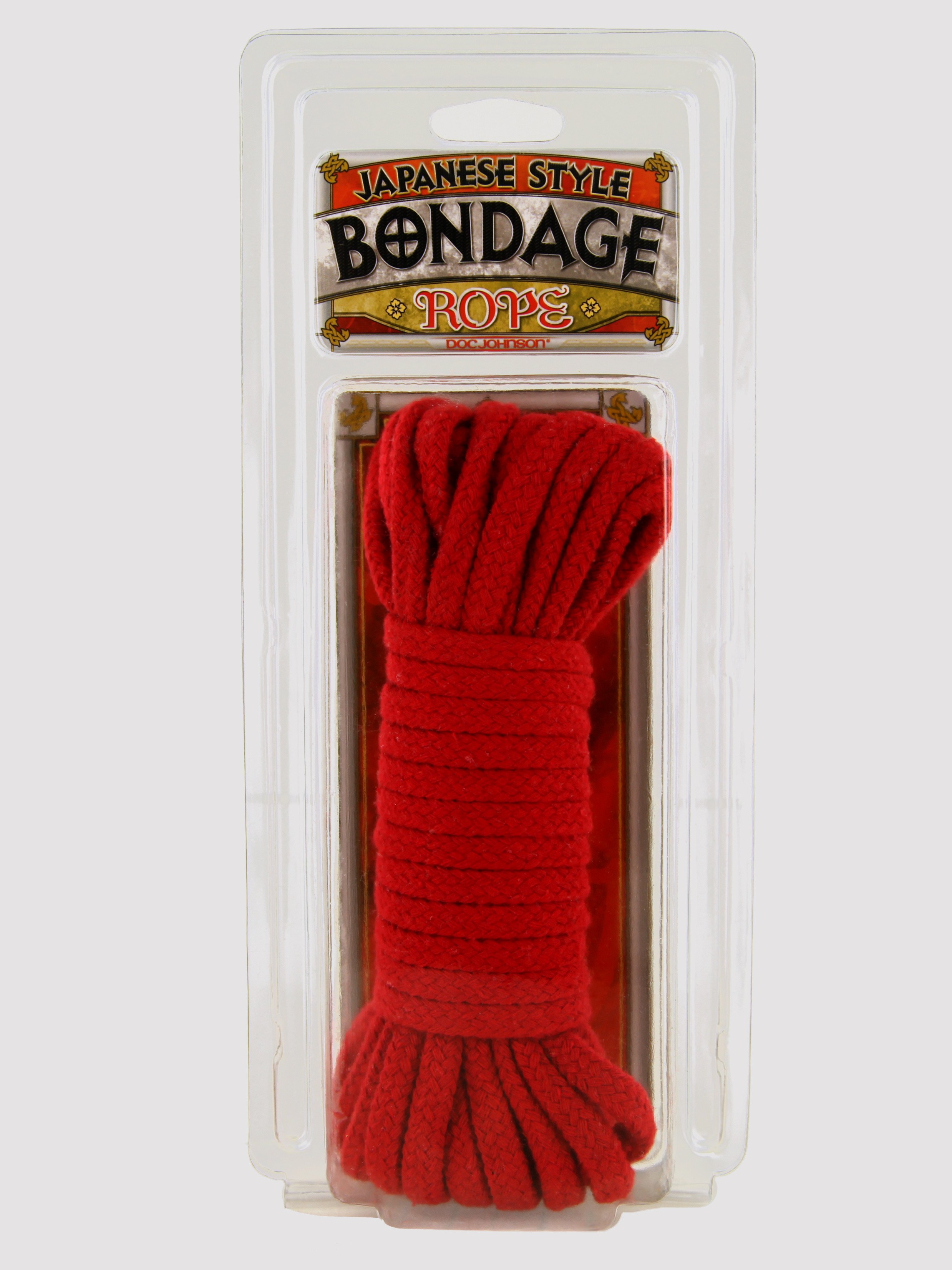 Doc Johnson Japanese-Style Bondage Rope 10 Metre, Red, hi-res