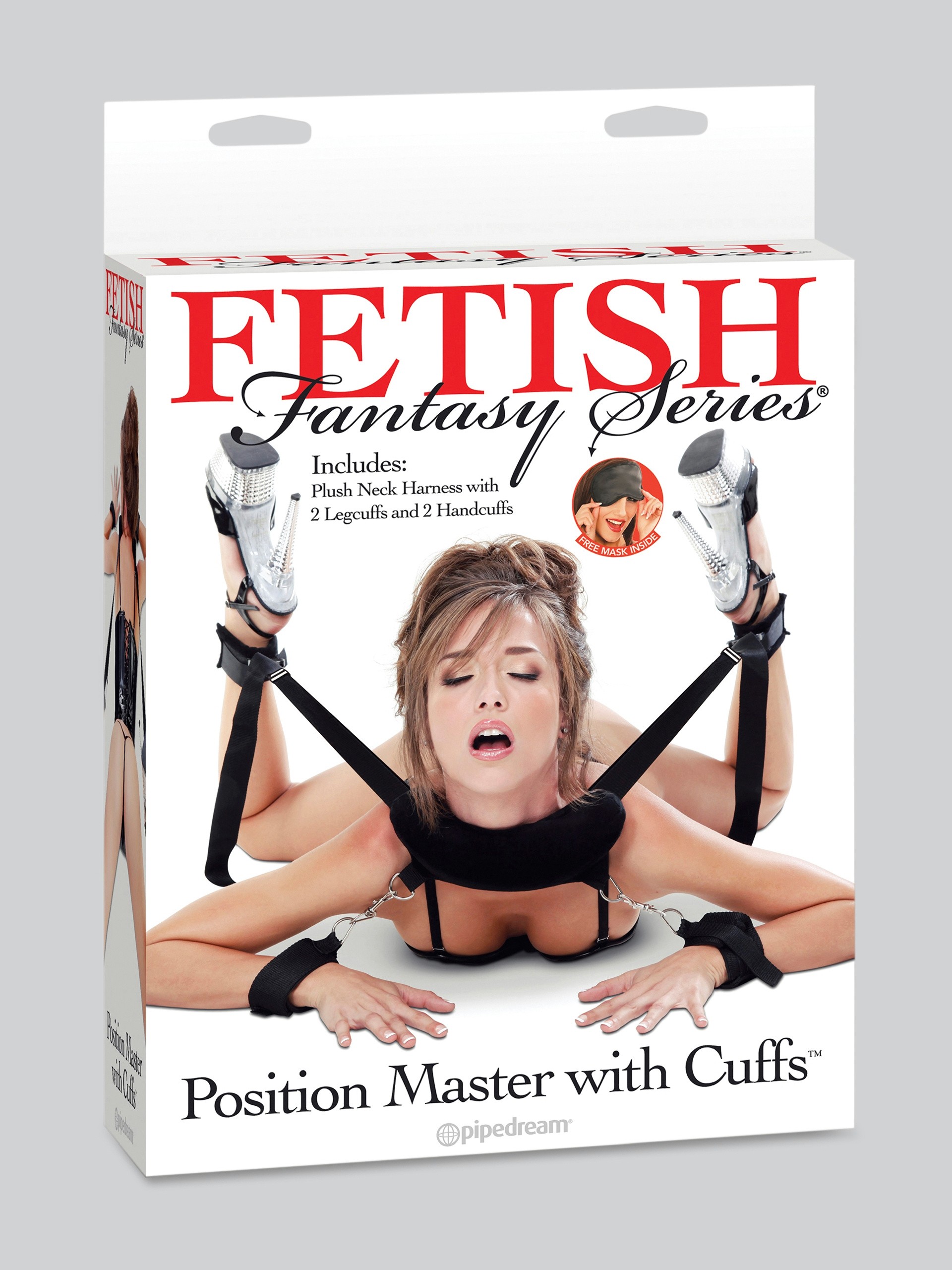 Fetish Fantasy Sex Position Master with Restraint Cuffs, Black, hi-res