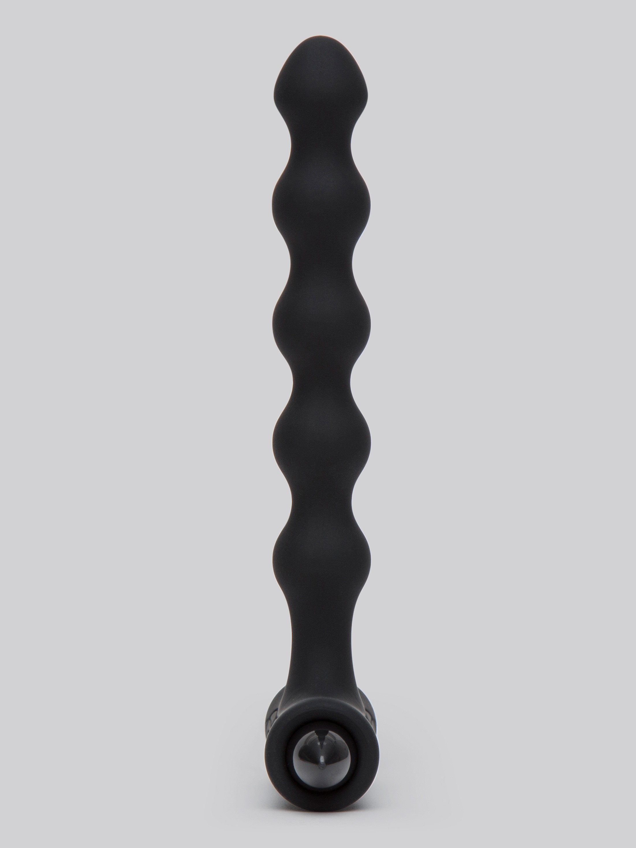Ripple Rider 7 Inch Vibrating Anal Probe, Black, hi-res