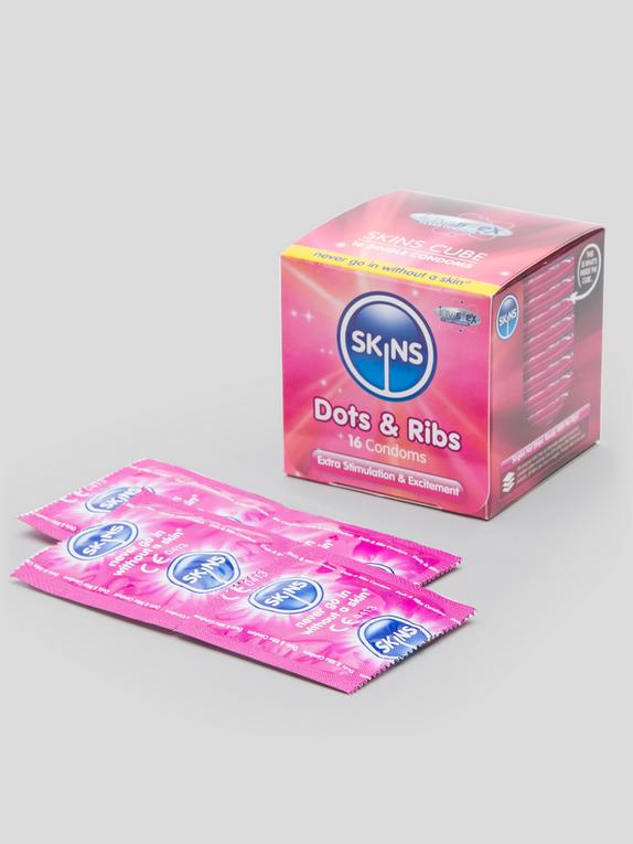 16 Skins Kondome gerippt und genoppt, , hi-res