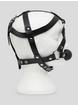 Zado Leather Head Harness and Medium Ball Gag, Black, hi-res