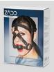 Zado Leather Head Harness and Medium Ball Gag, Black, hi-res