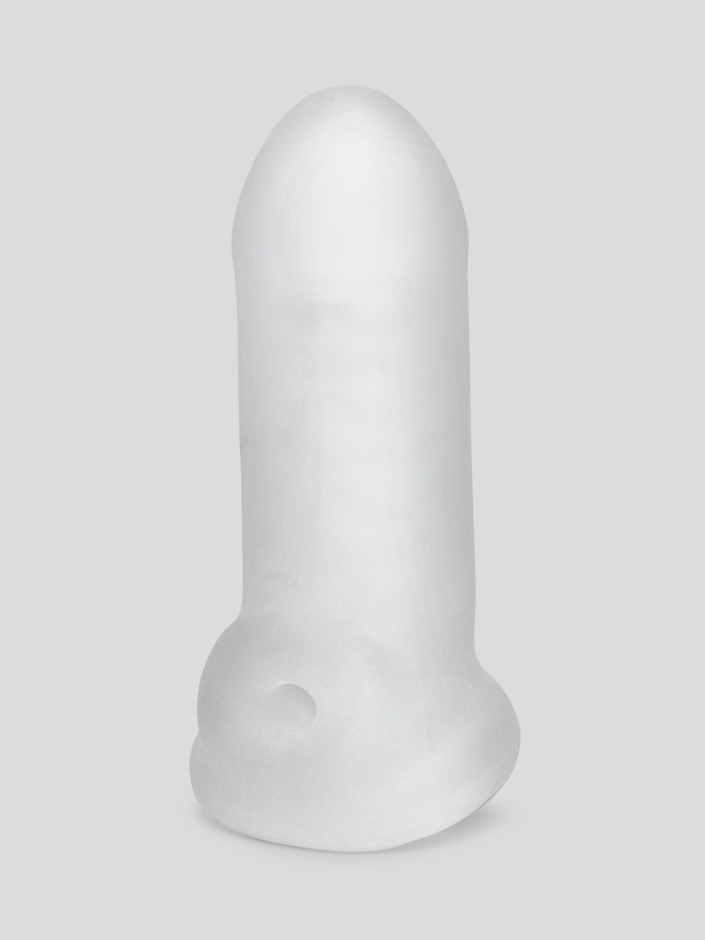 Perfect Fit Fat Boy Ultra Fat 5.5 Inch Penis Sleeve with Ball Loop, Clear, hi-res