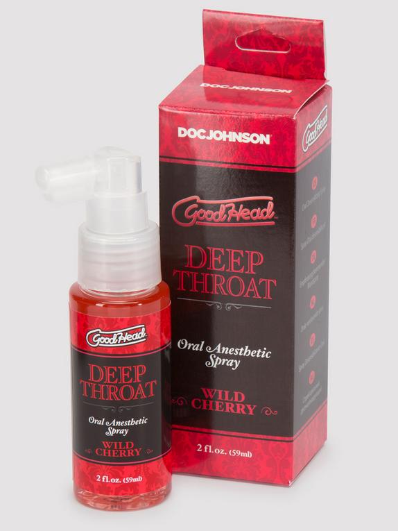 Doc Johnson Good Head Deep Throat Cherry Oral Anesthetic Spray 2 fl oz, , hi-res