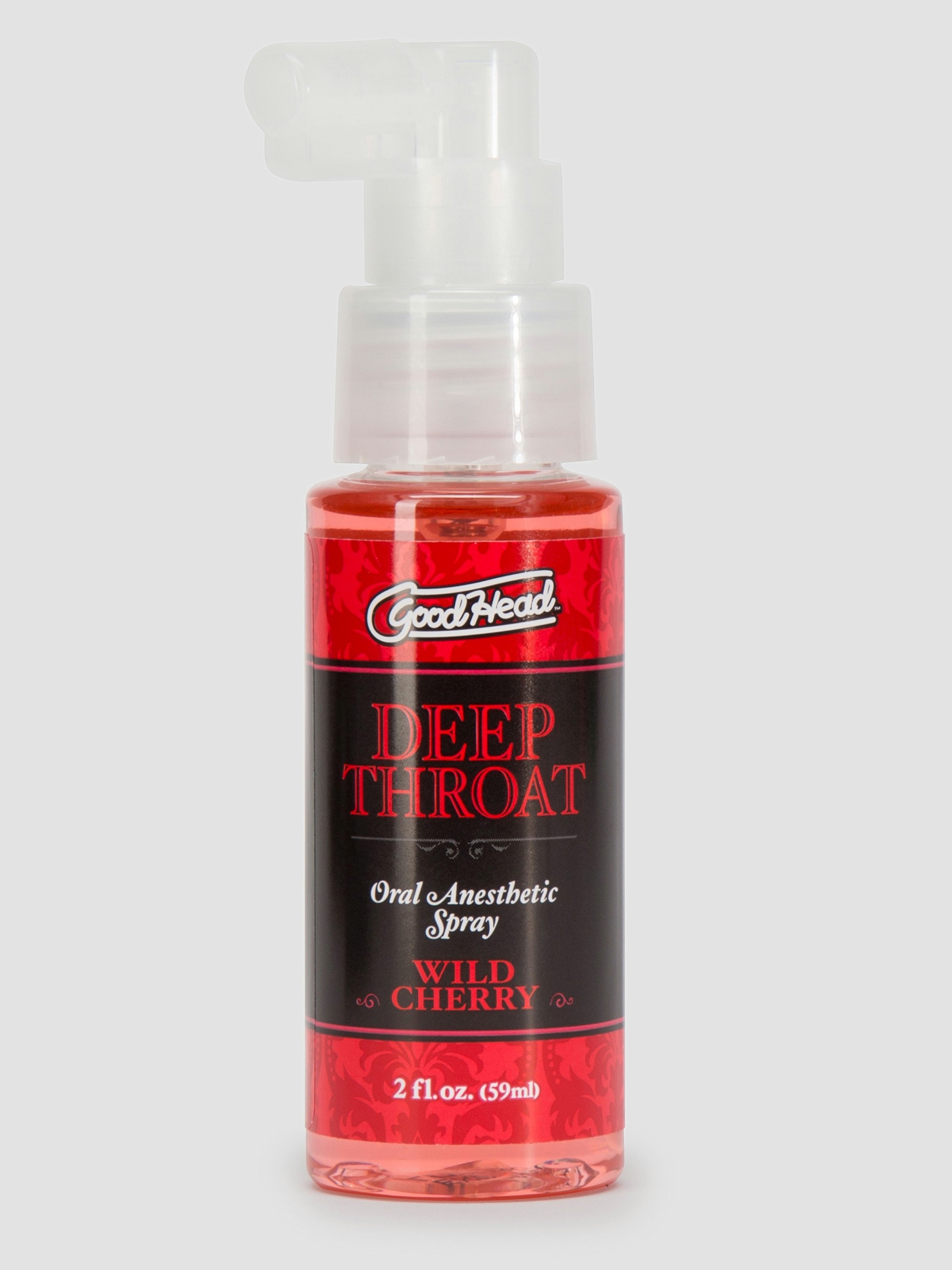Doc Johnson Good Head Deep Throat Cherry Oral Anesthetic Spray 2 fl oz, , hi-res