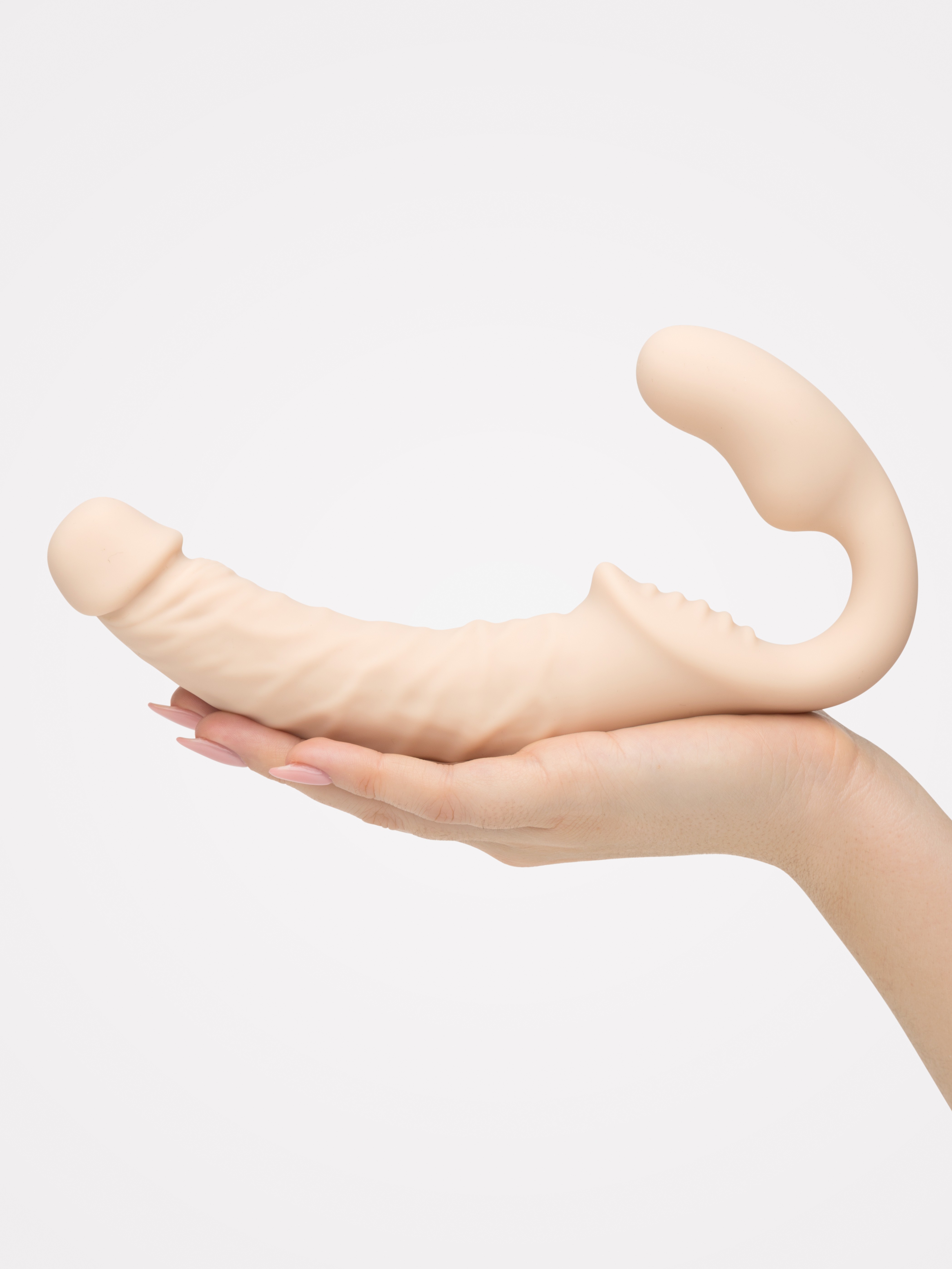 KEY by Jopen Comet Glass and Silicone G-Spot Dildo, Purple, hi-res